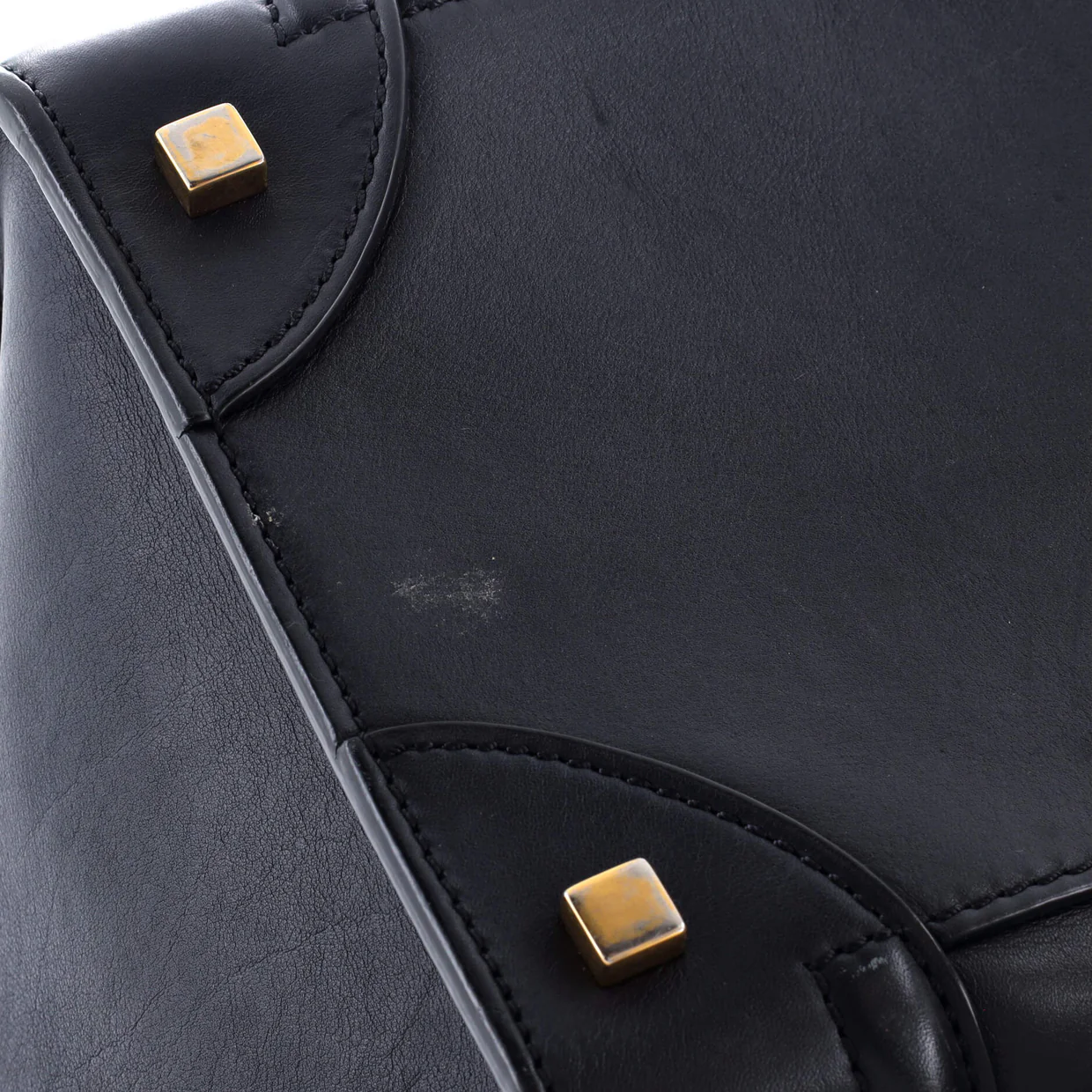 Luggage Bag Smooth Leather Mini - Deep Luxury