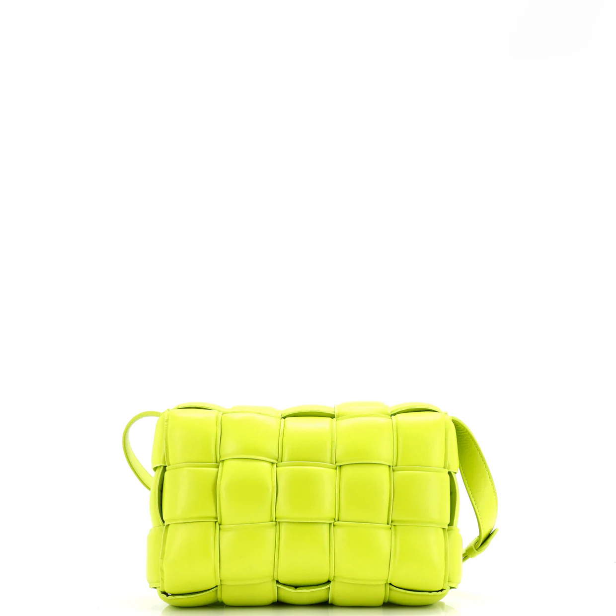Cassette Crossbody Bag Padded Maxi Intrecciato Leather - Deep Luxury