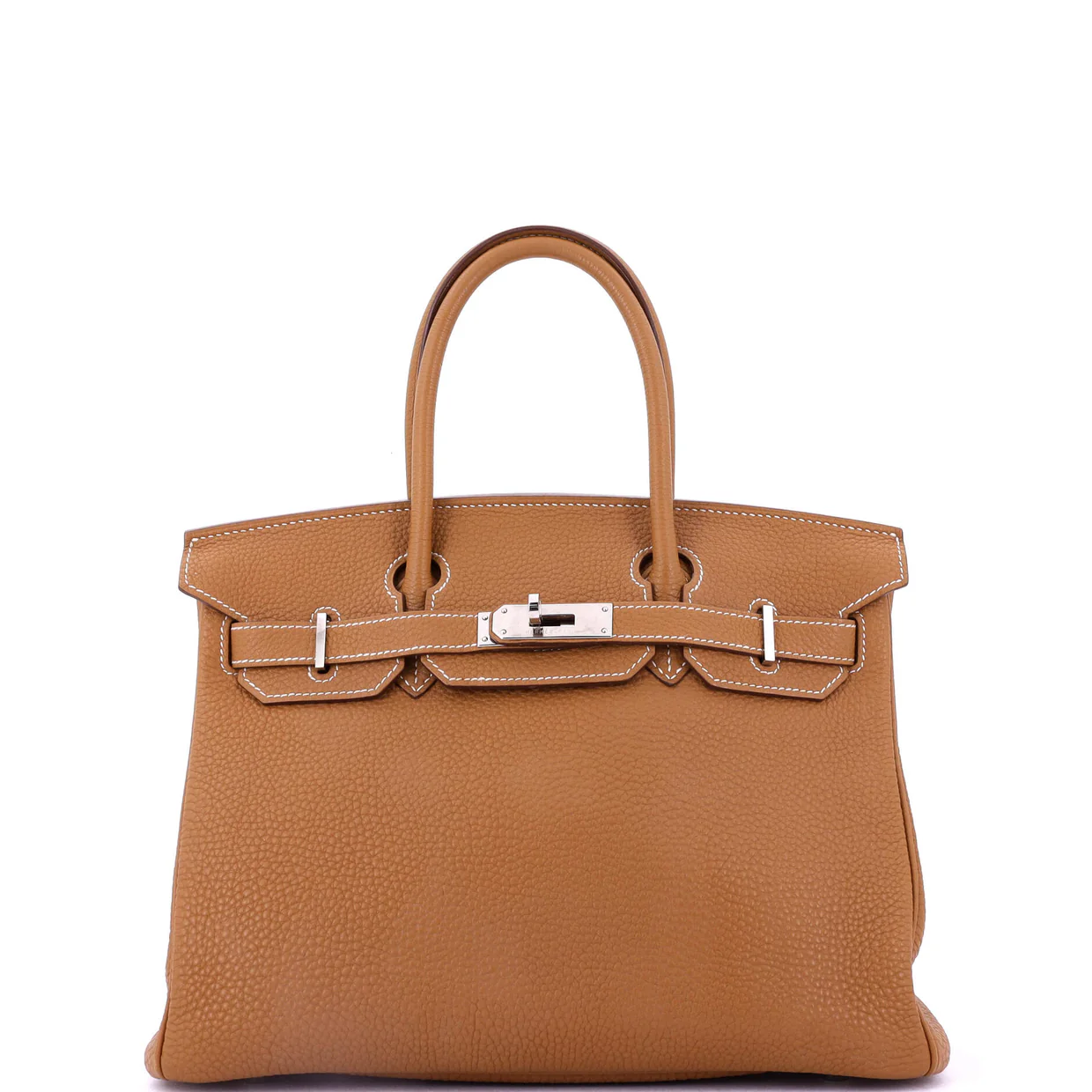 Birkin Handbag Gold Togo with Palladium Hardware 30 - Deep Luxury