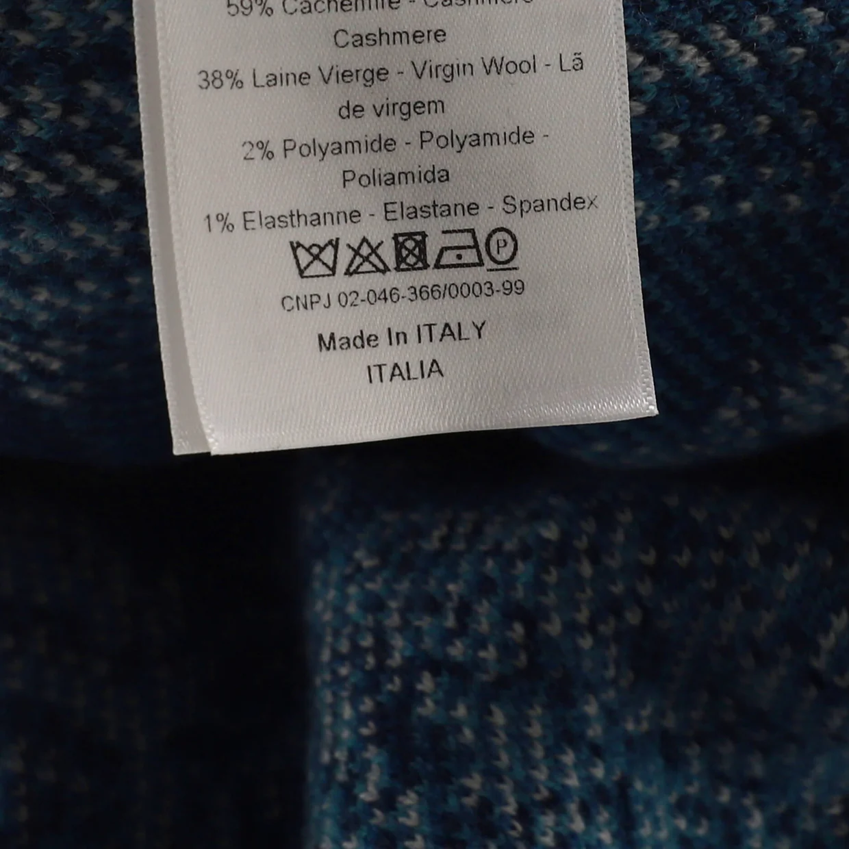 Women's Logo Crewneck Sweater Cashmere and Wool Blend - Deep Luxury