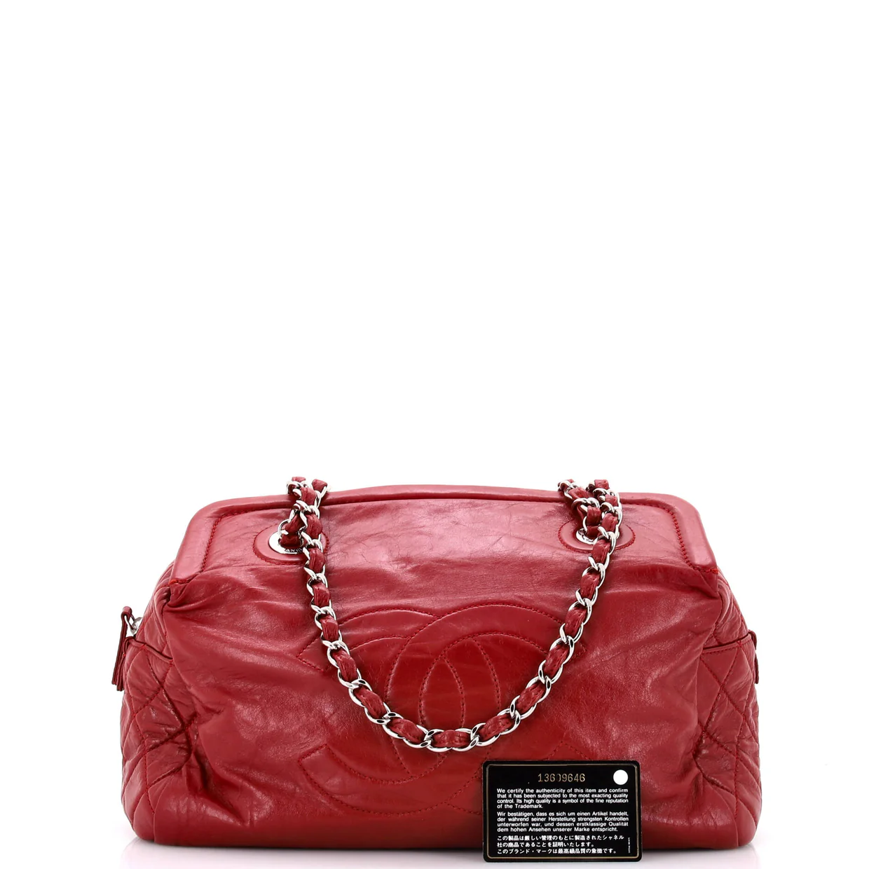 CC Frame Tote Calfskin Large - Deep Luxury