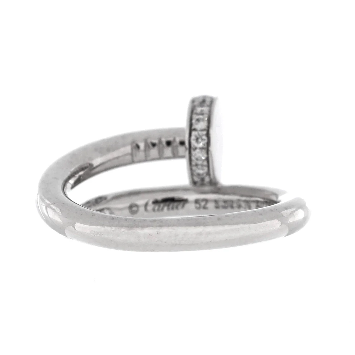 Juste un Clou Ring 18K White Gold with Diamonds - Deep Luxury