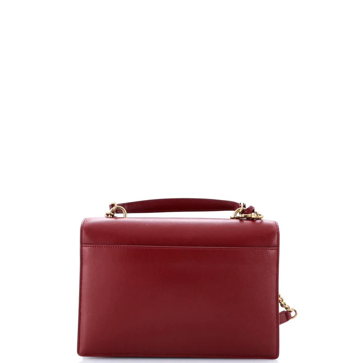 Sunset Top Handle Shoulder Bag Leather Medium - Deep Luxury