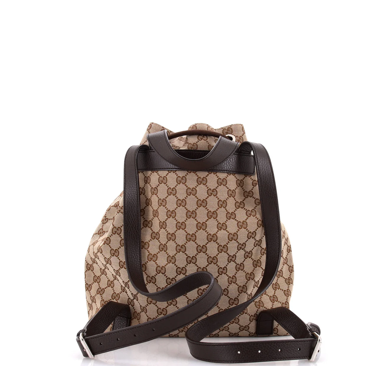 Drawstring Backpack GG Canvas Medium - Deep Luxury