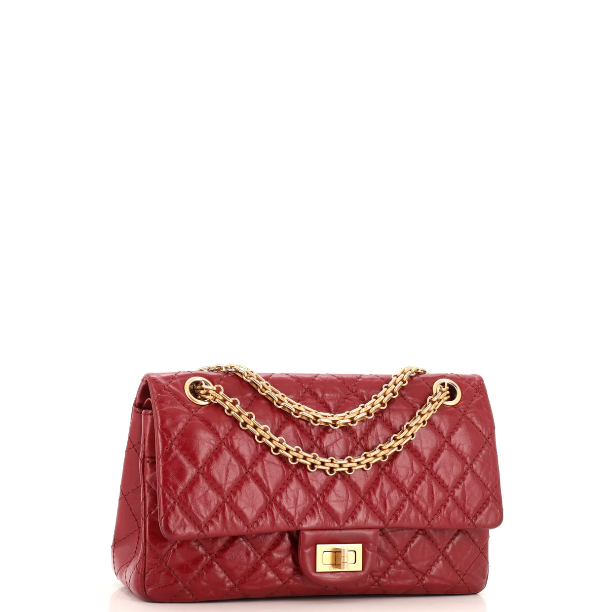 Reissue 2.55 Flap Bag Quilted Aged Calfskin 225 - Deep Luxury