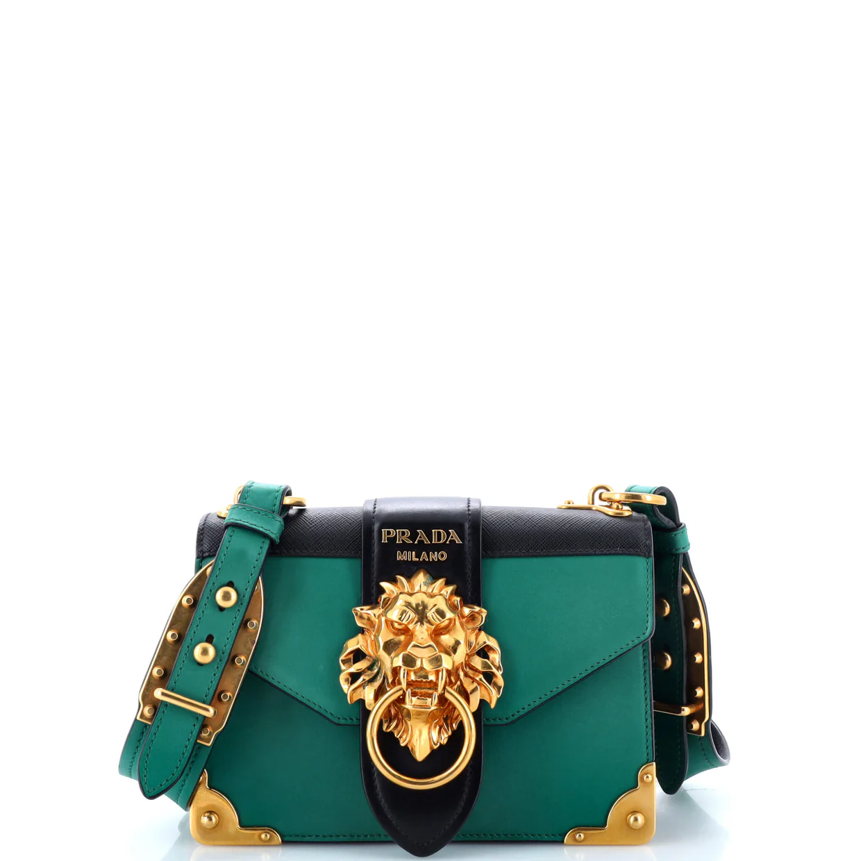 Animalier Cahier Crossbody Bag City Calf and Saffiano Small - Deep Luxury