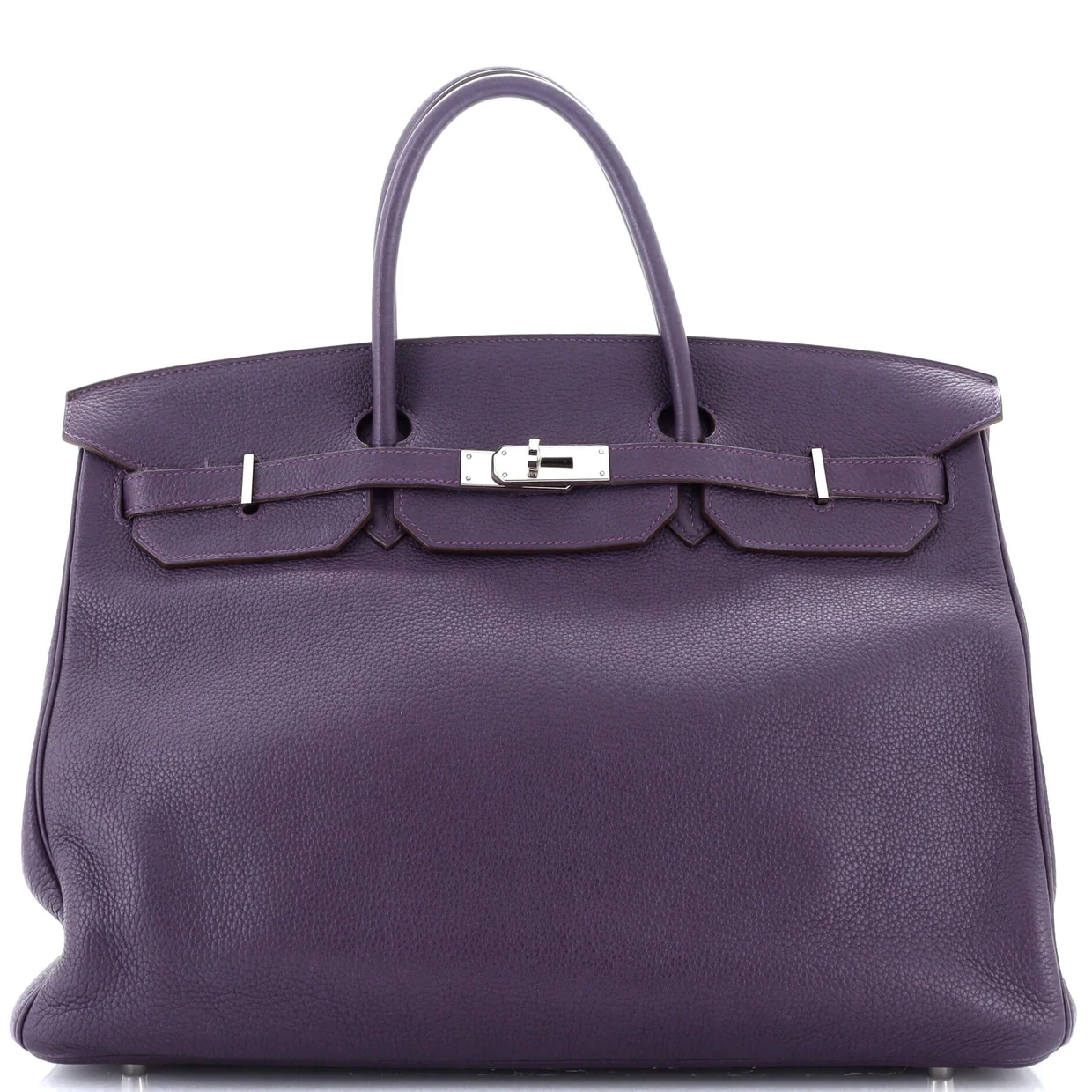Birkin Handbag Raisin Togo with Palladium Hardware 40 - Deep Luxury