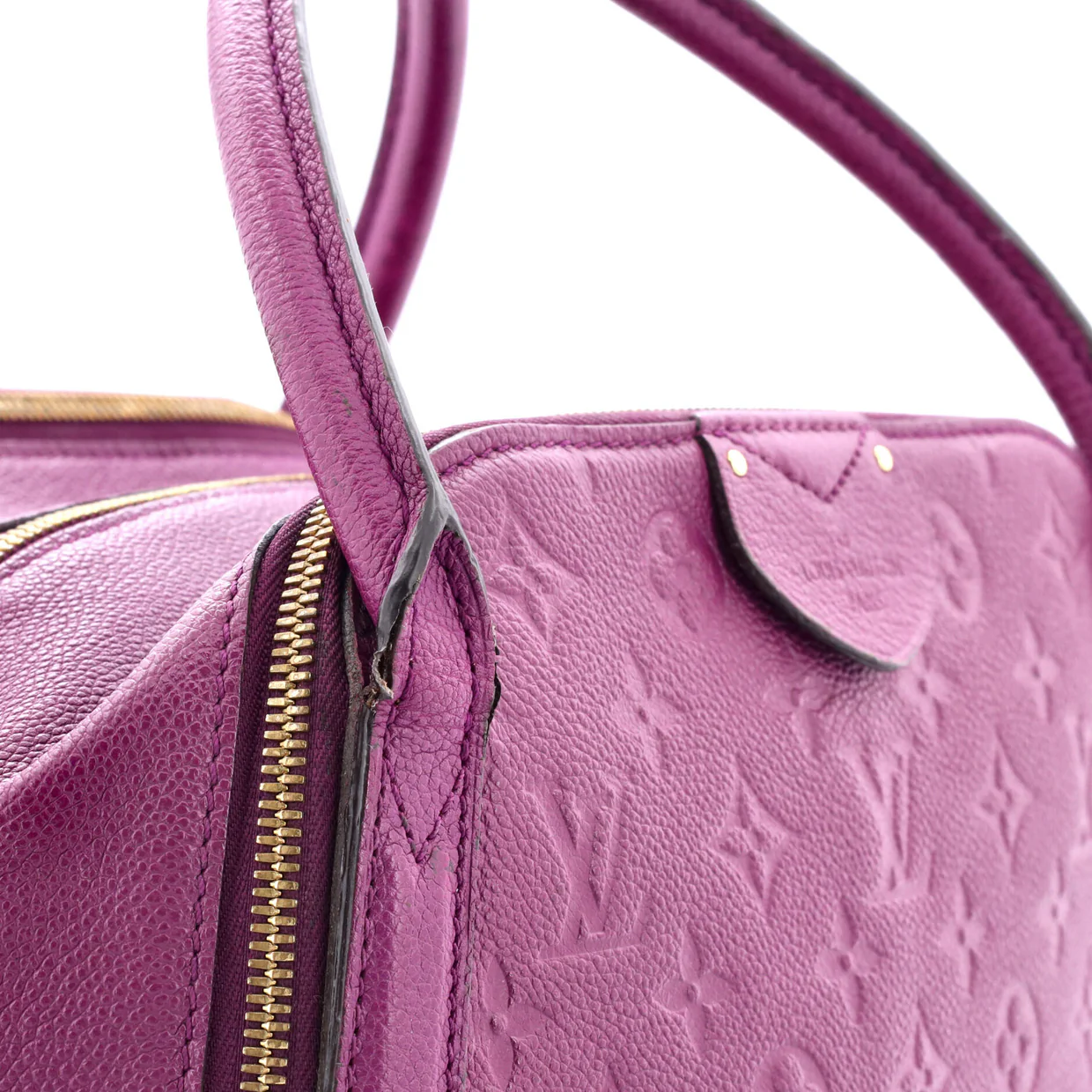 Marais Handbag Monogram Empreinte Leather MM - Deep Luxury