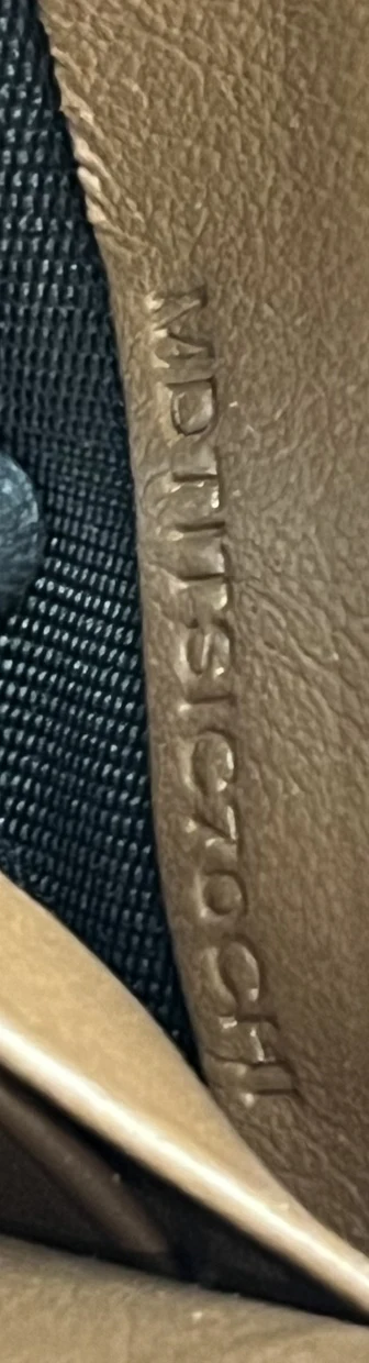 Hampshire Wallet on Chain Leather and House Check Canvas - Deep Luxury