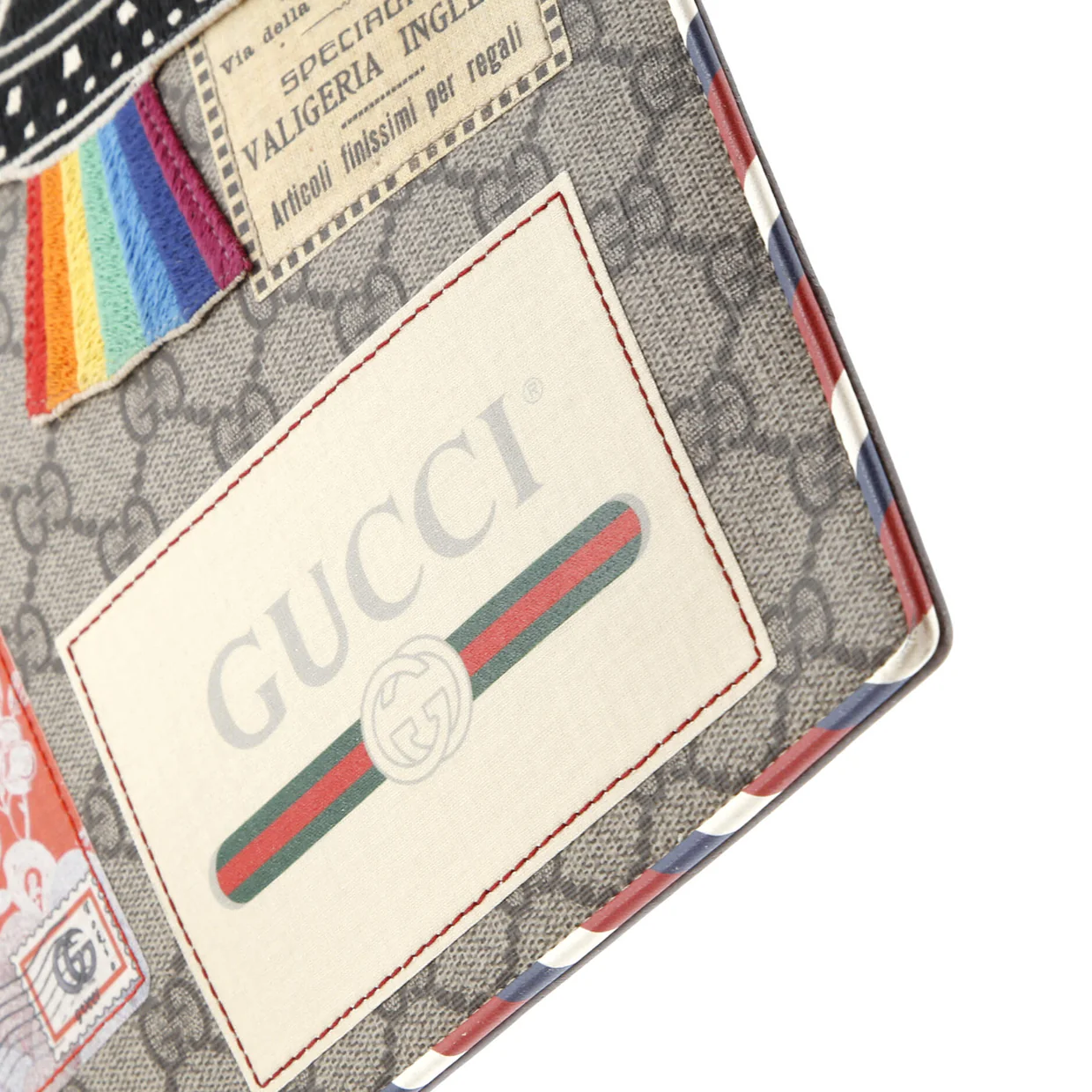 Courrier Pouch GG Coated Canvas with Applique - Deep Luxury