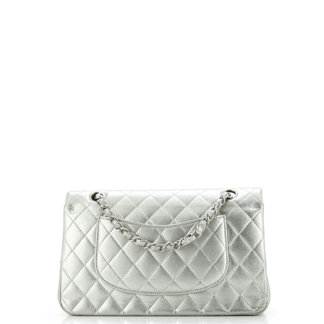 Classic Double Flap Bag Quilted Metallic Calfskin Medium - Deep Luxury