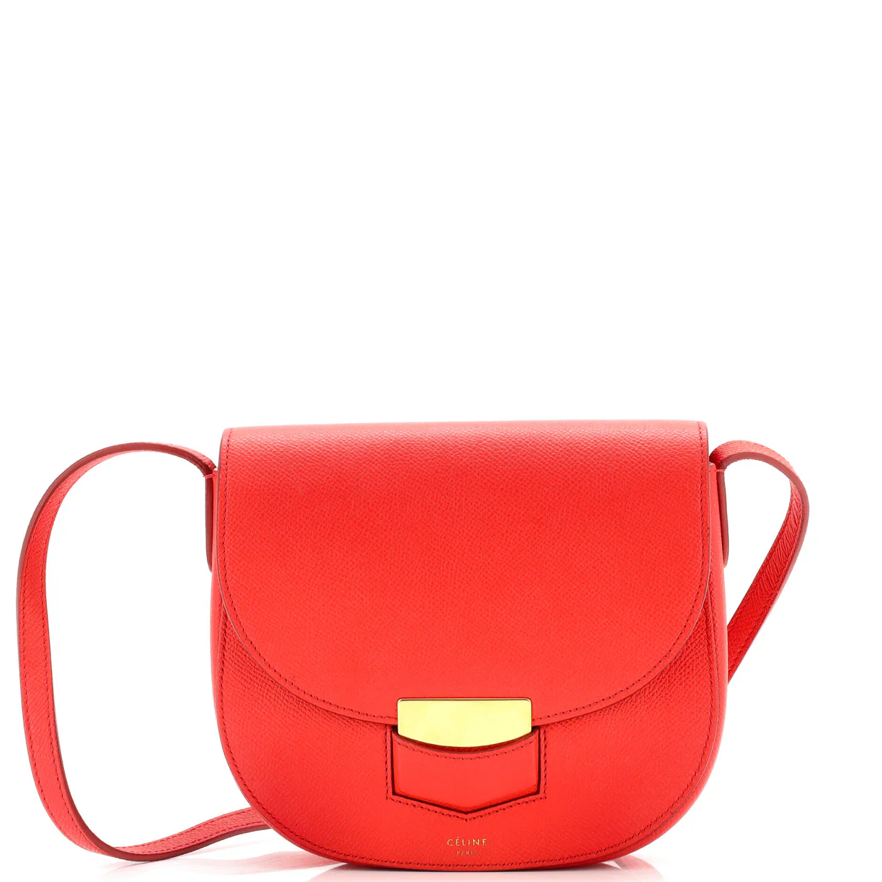 Trotteur Crossbody Bag Grainy Leather Small - Deep Luxury