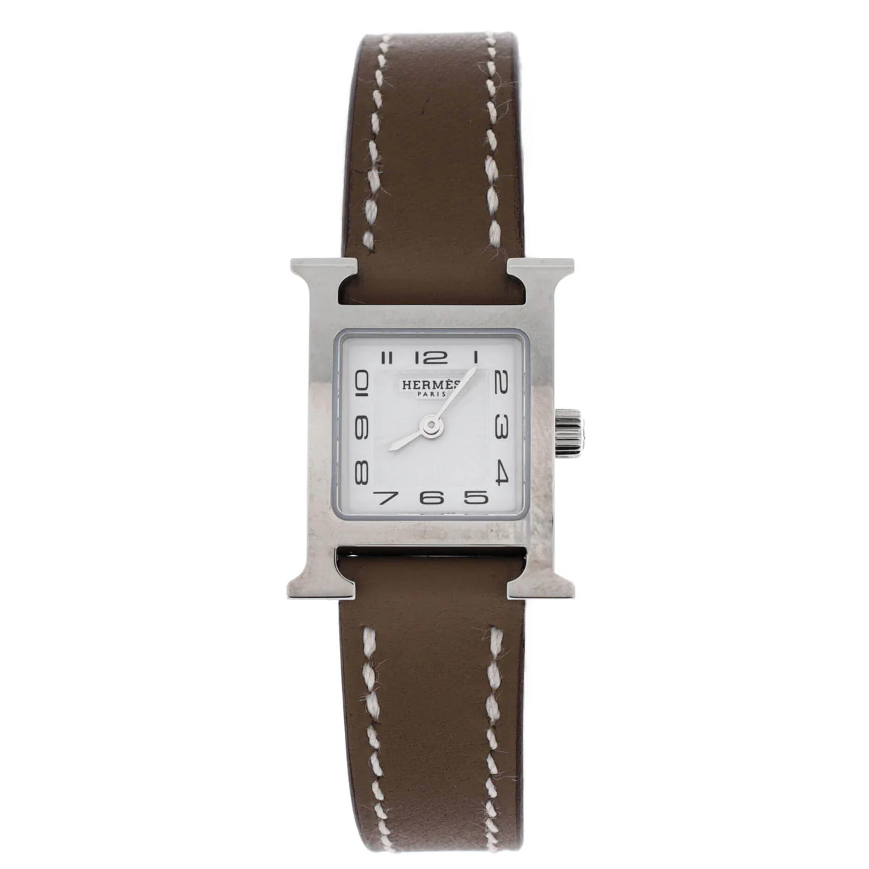 Heure H Quartz Watch Plated Metal and Leather 17 - Deep Luxury