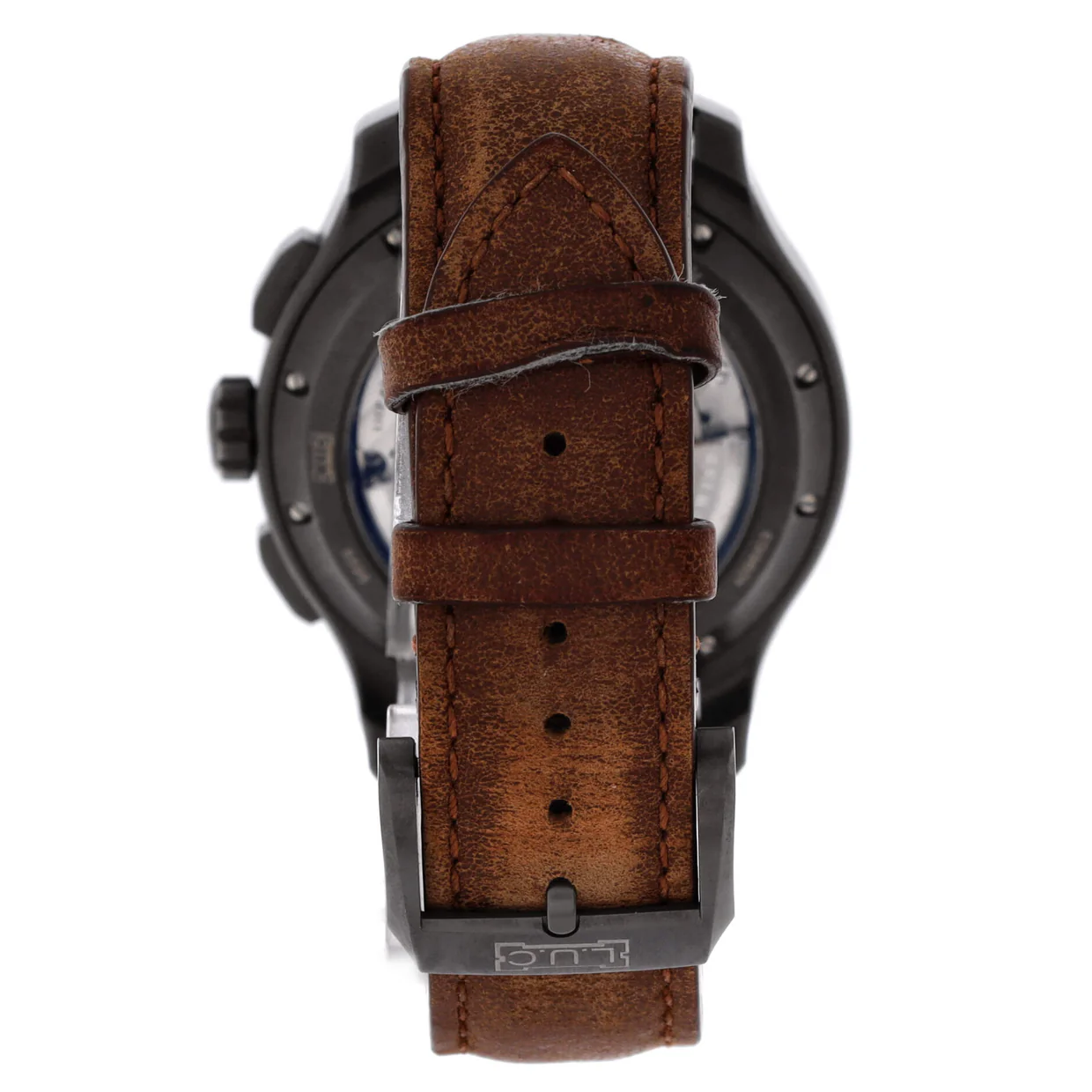 L.U.C Chrono One Flyback Automatic Watch Titanium and Leather 42 - Deep Luxury