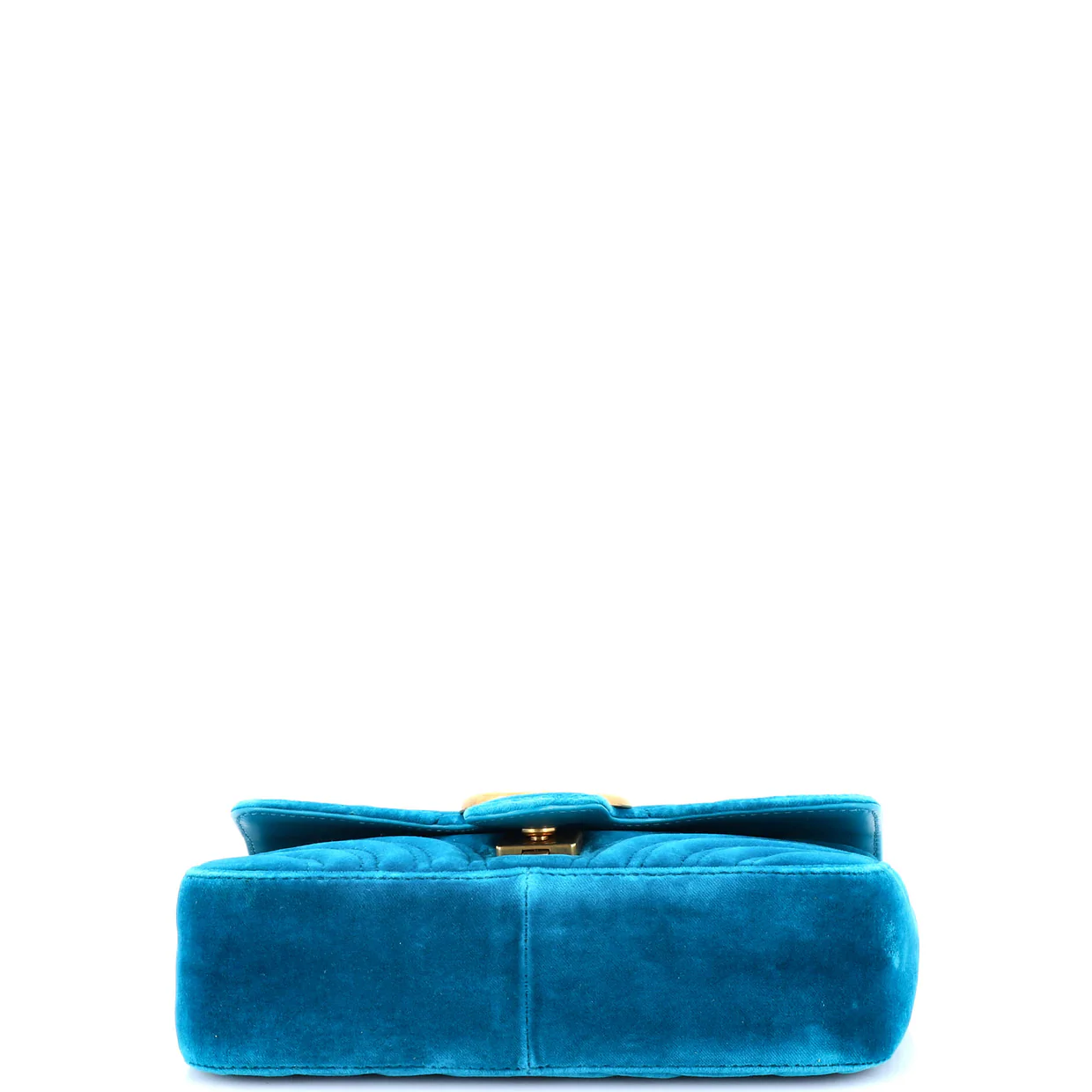 GG Marmont Flap Bag Matelasse Velvet Mini - Deep Luxury