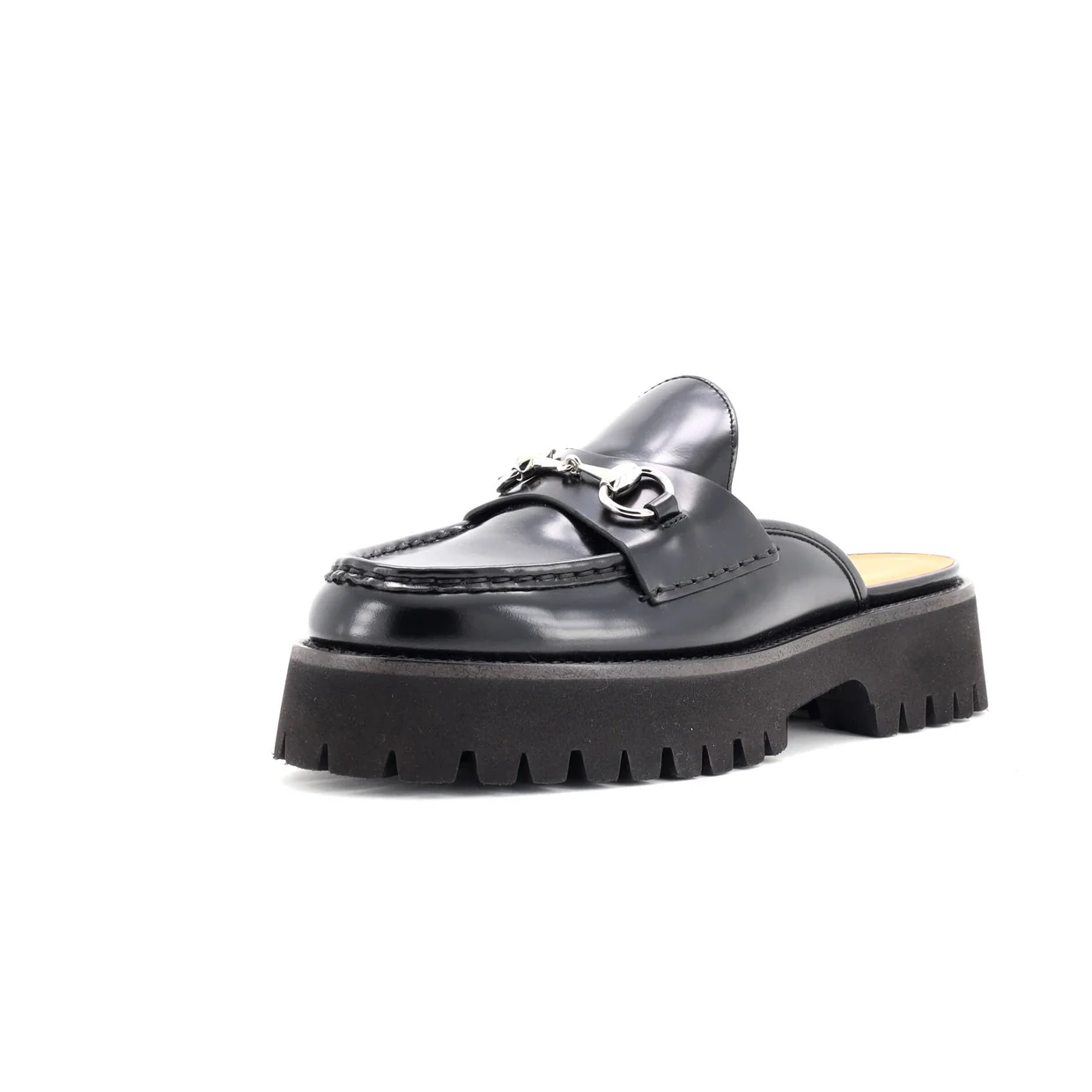 Women's Horsebit Flatform Mules Leather - Deep Luxury