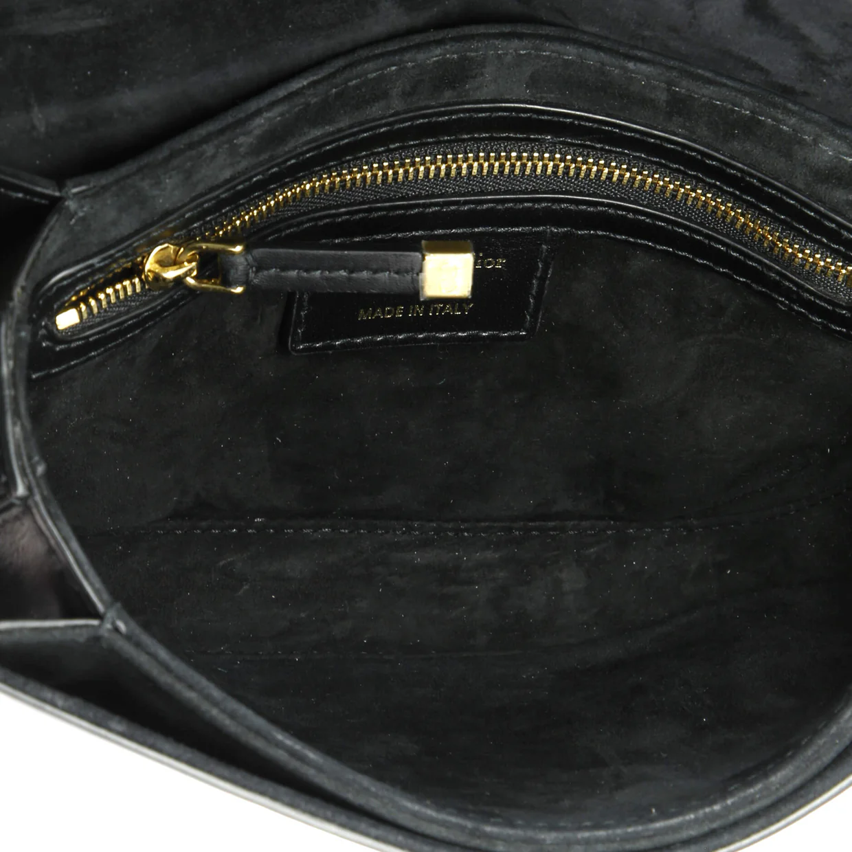 CD Signature Camera Flap Bag Leather Small - Deep Luxury