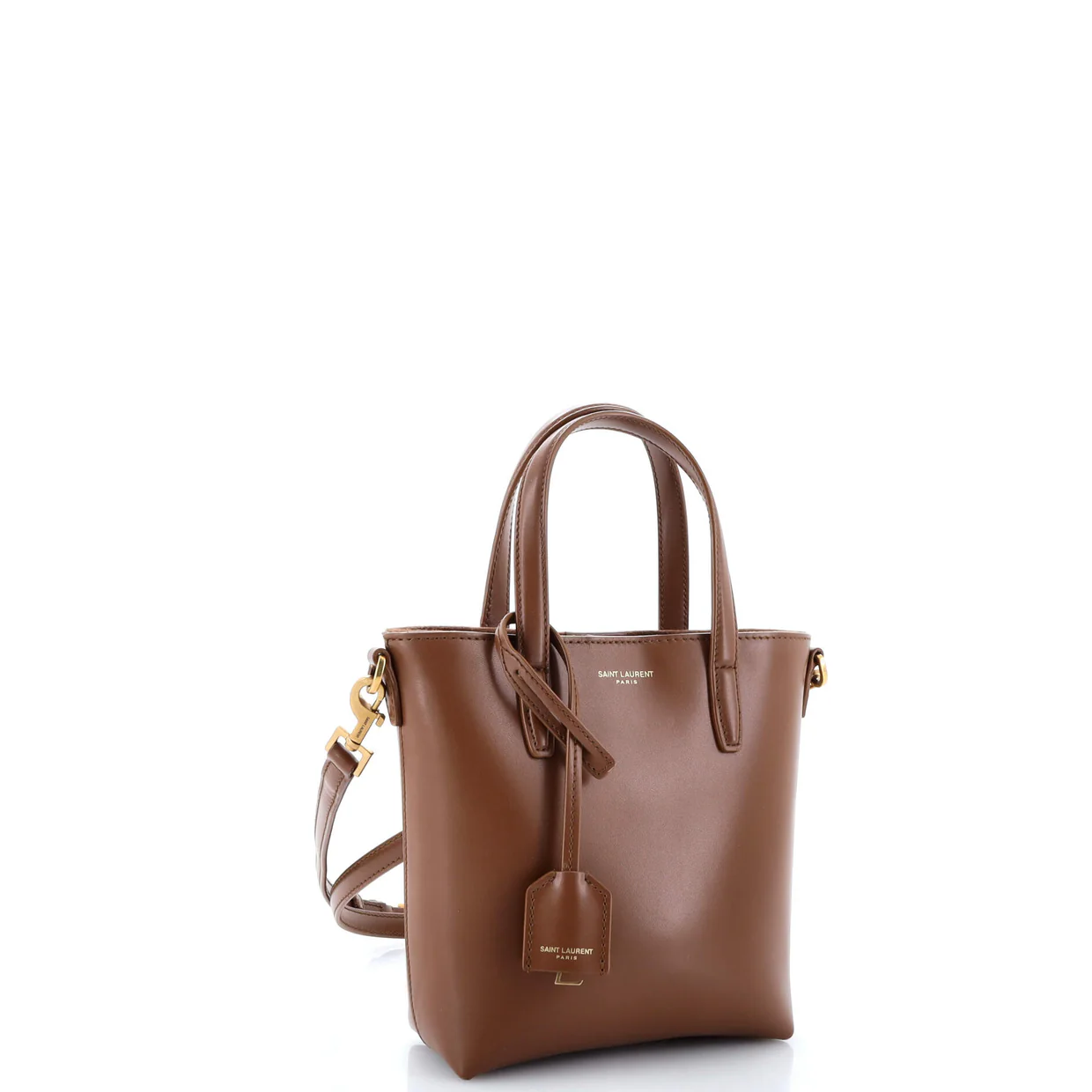 Shopper Tote Leather Mini Toy - Deep Luxury