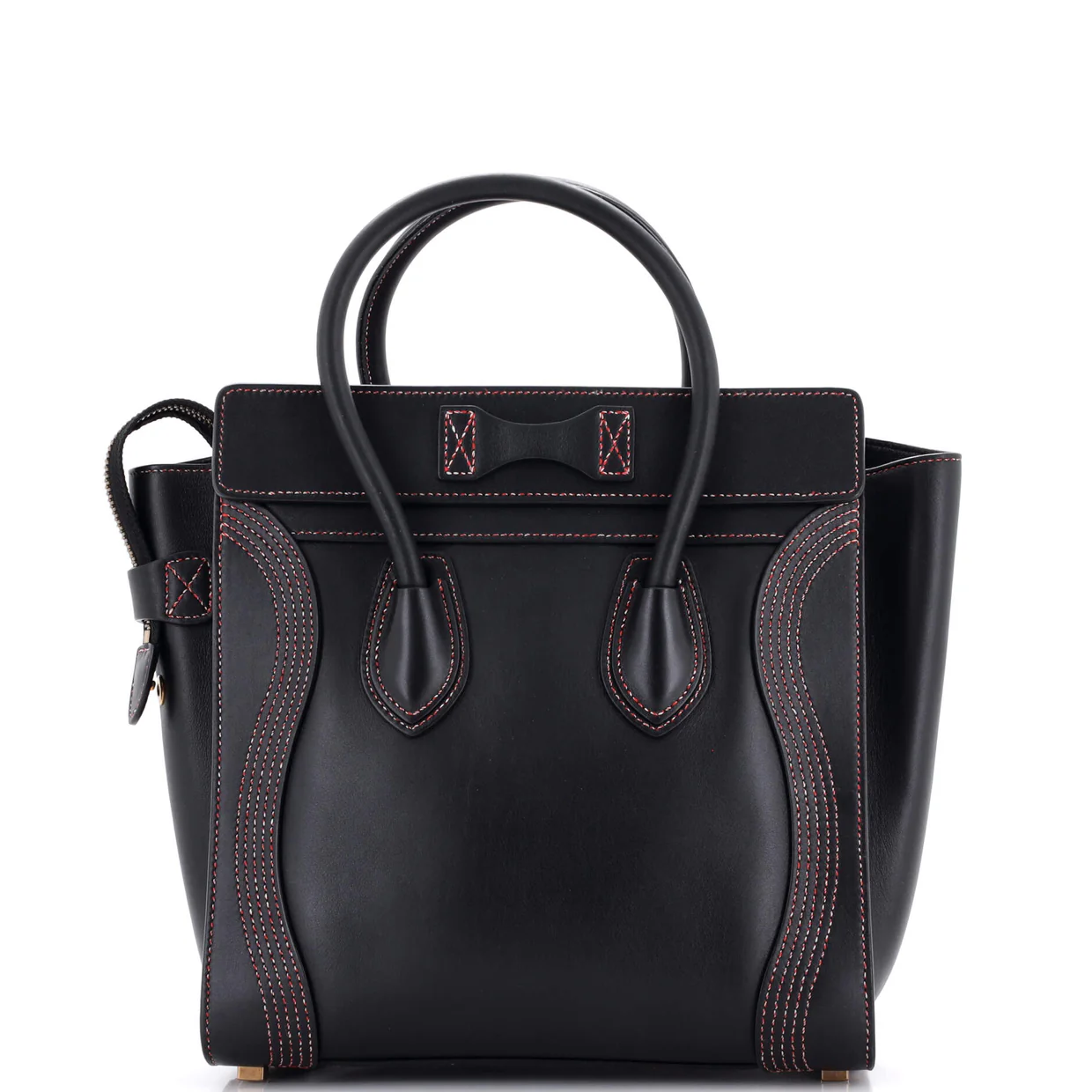 Luggage Bag Smooth Leather Micro - Deep Luxury