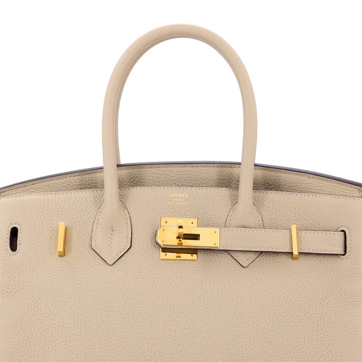 Birkin Handbag Light Togo with Gold Hardware 30 - Deep Luxury