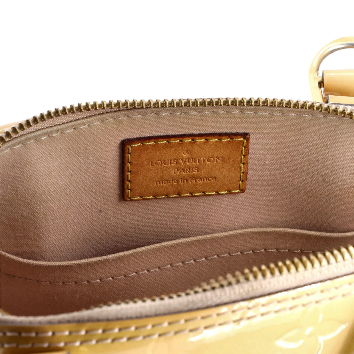 Alma Handbag Monogram Vernis BB - Deep Luxury