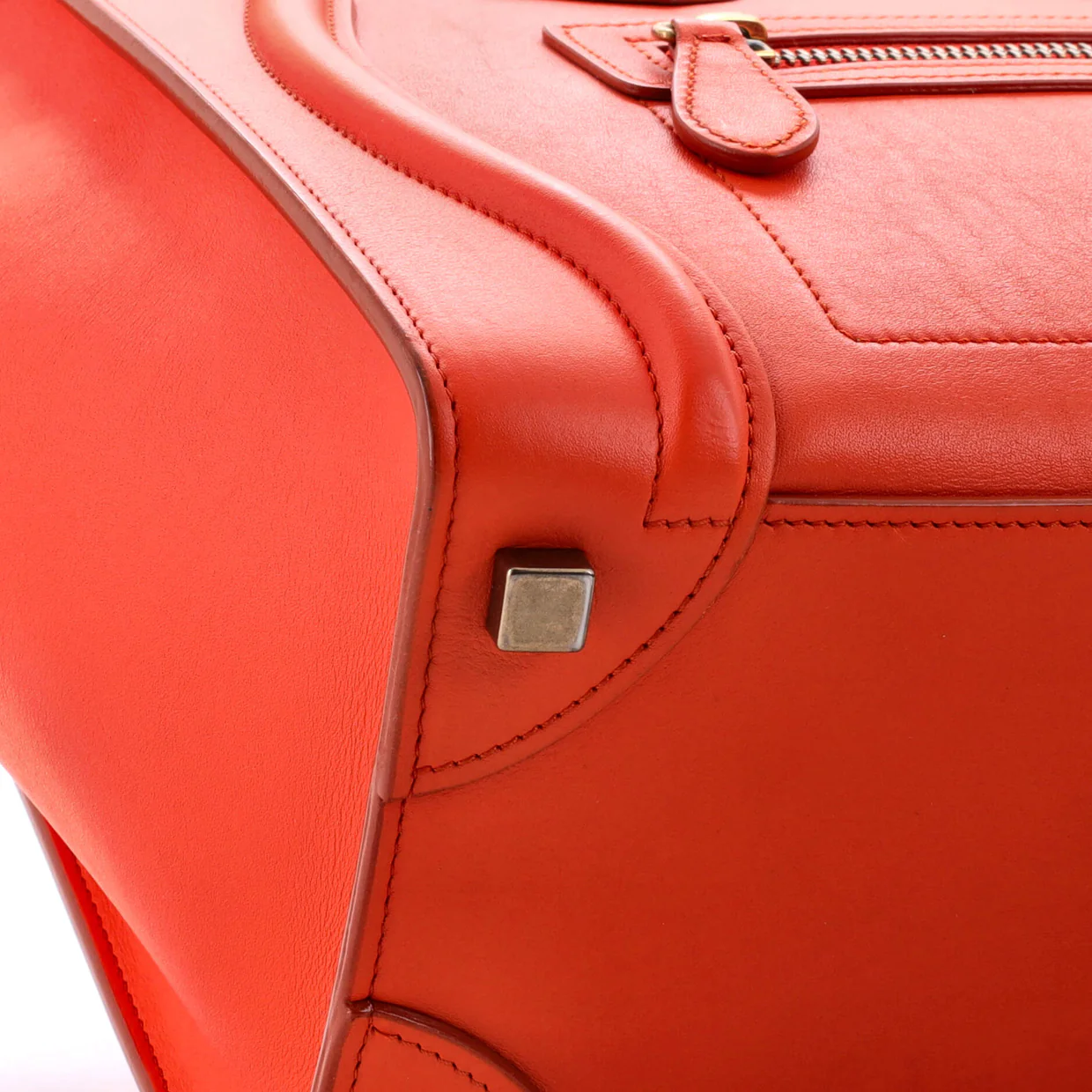 Luggage Bag Smooth Leather Micro - Deep Luxury