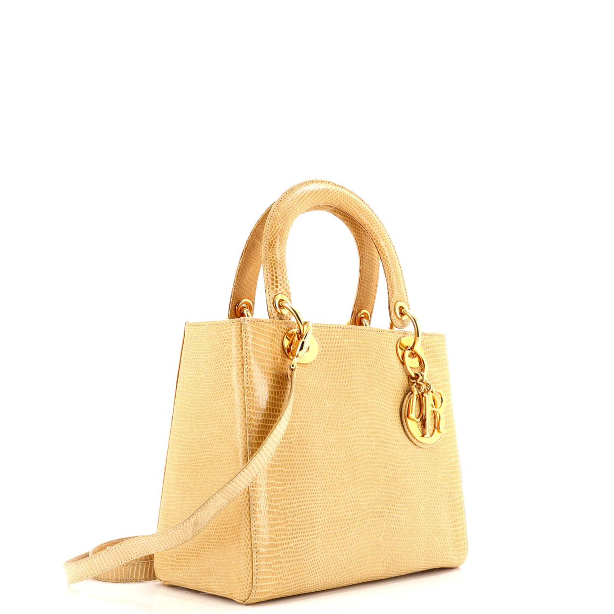 Lady Dior Bag Lizard Medium - Deep Luxury