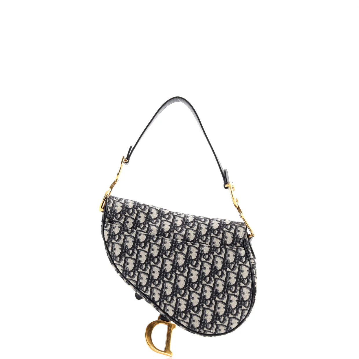 Saddle Handbag Oblique Canvas Medium - Deep Luxury