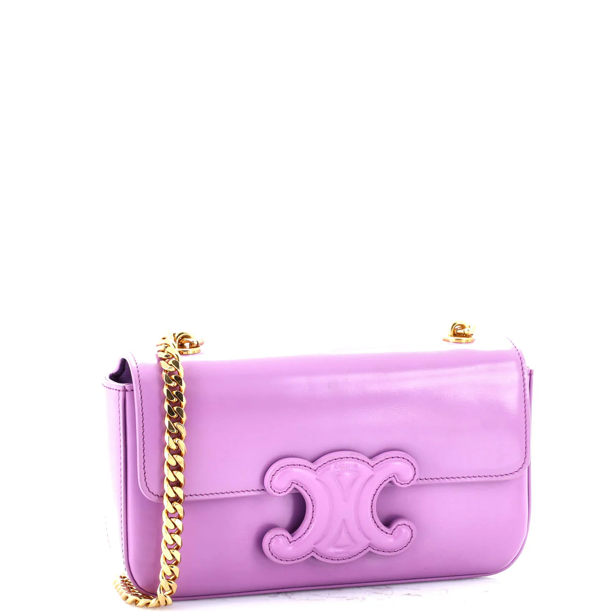 Triomphe Chain Shoulder Bag Leather Medium - Deep Luxury