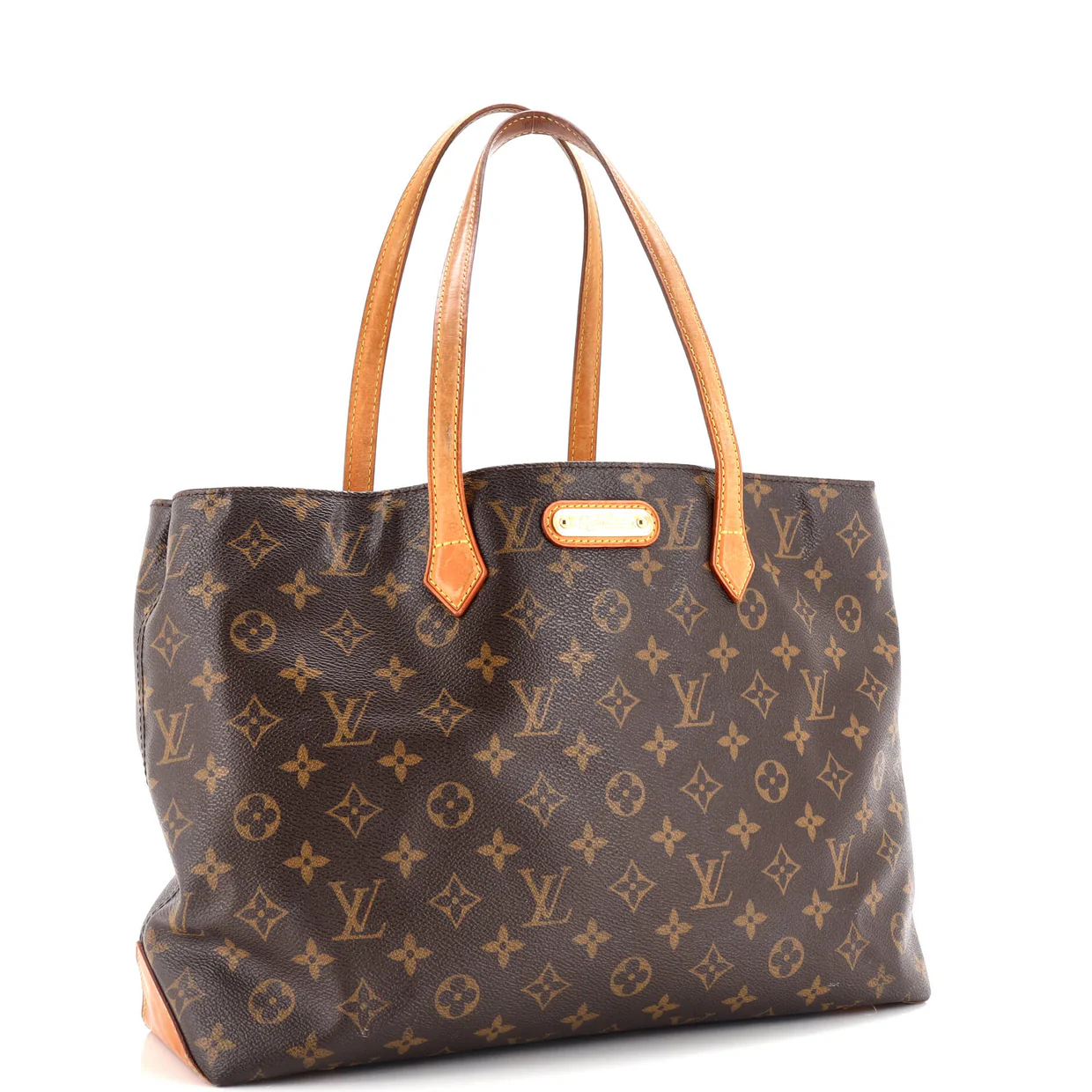 Wilshire Handbag Monogram Canvas MM - Deep Luxury