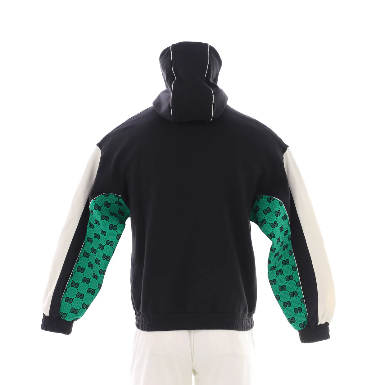 Men's Panelled Hoodie GG Cotton - Deep Luxury