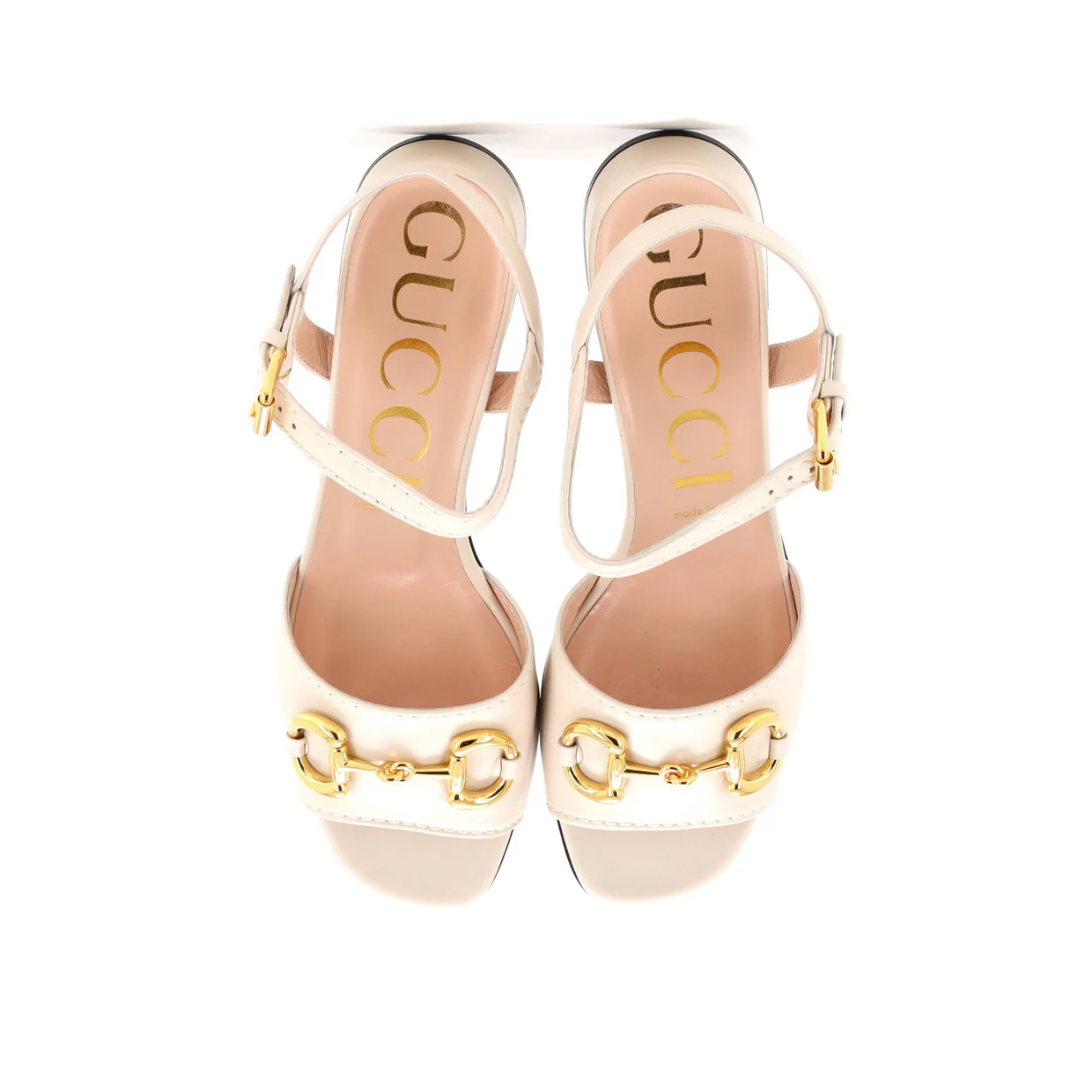 Women's Baby Buckle Horsebit Ankle Strap Flat Sandals Leather - Deep Luxury