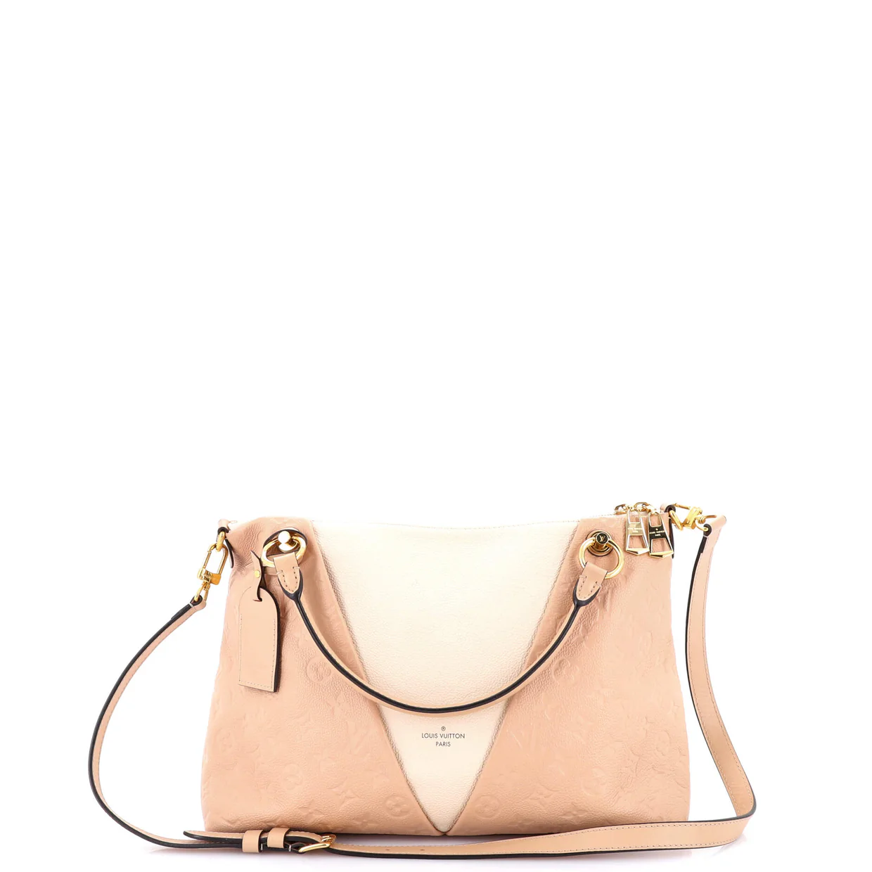 V Tote Monogram Empreinte Leather MM - Deep Luxury