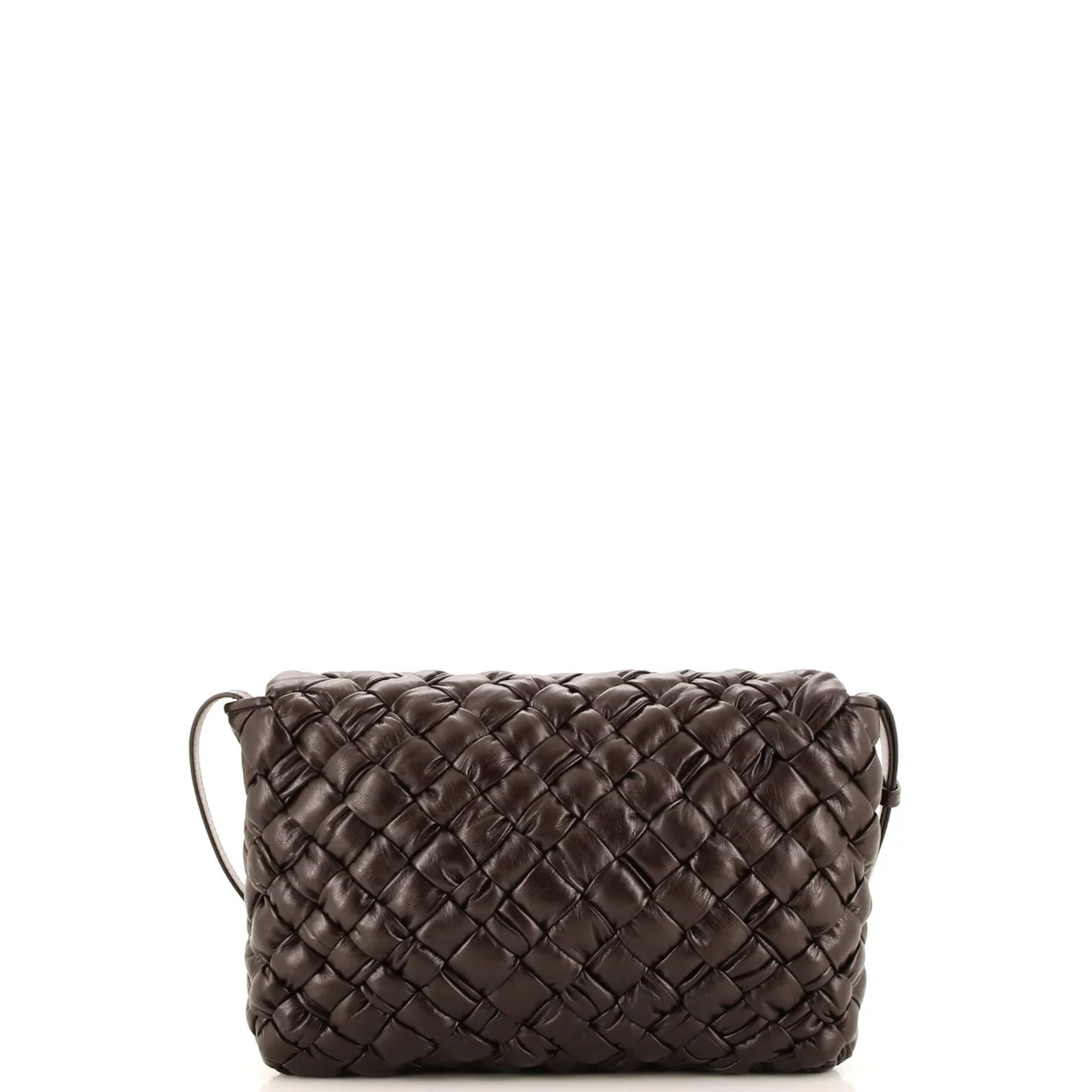 Rumple Messenger Bag Intrecciato Leather Medium - Deep Luxury