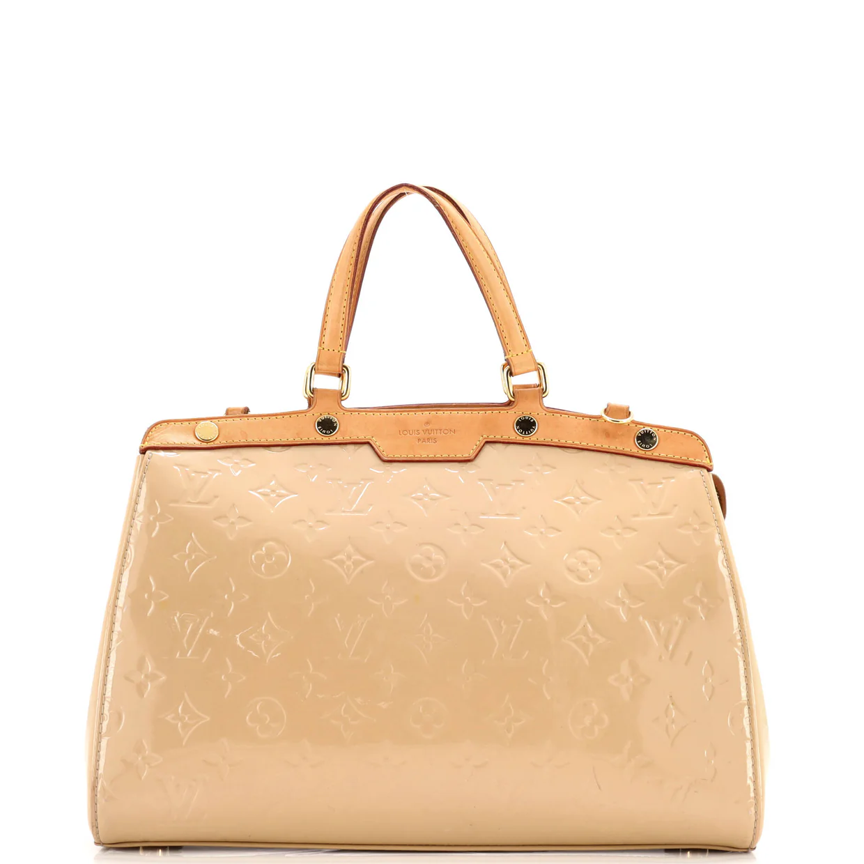 Brea Handbag Monogram Vernis MM - Deep Luxury