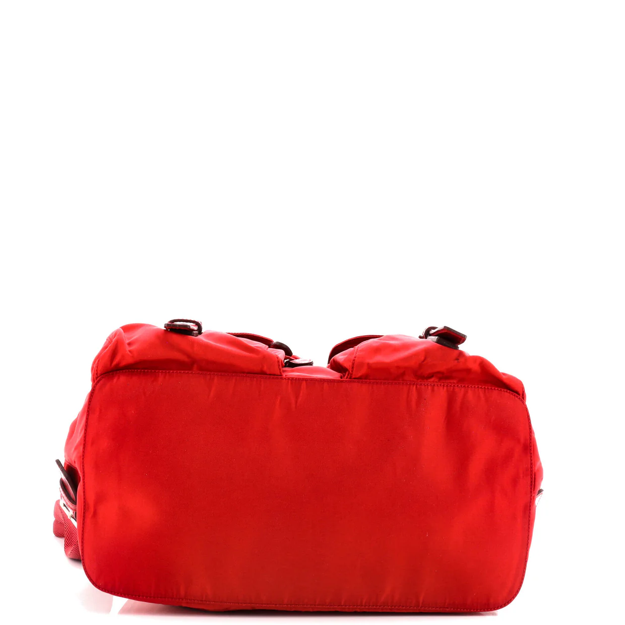 Vela Double Front Pocket Backpack Tessuto with Saffiano Leather Medium - Deep Luxury