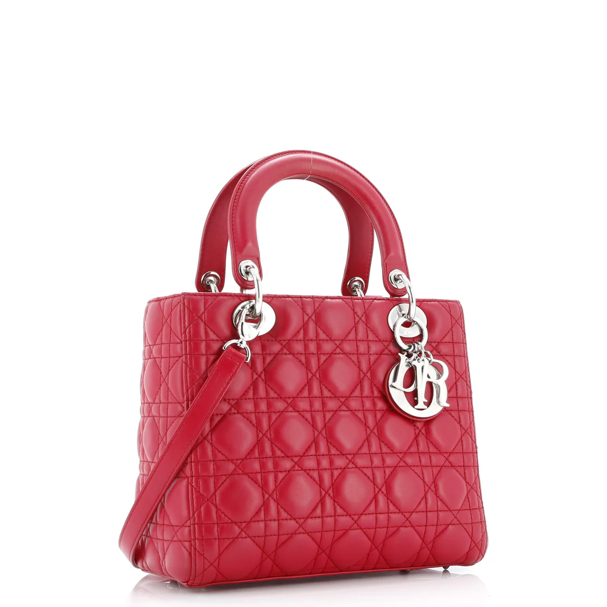 Lady Dior Bag Cannage Quilt Lambskin Medium - Deep Luxury