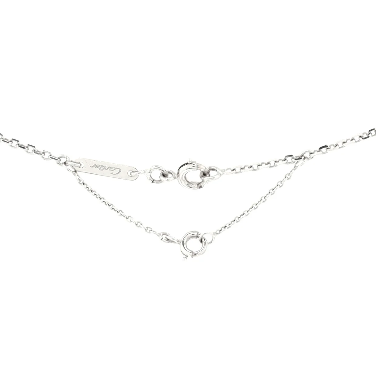 C Heart de Cartier Pendant Necklace 18K White Gold with Pave Diamonds - Deep Luxury