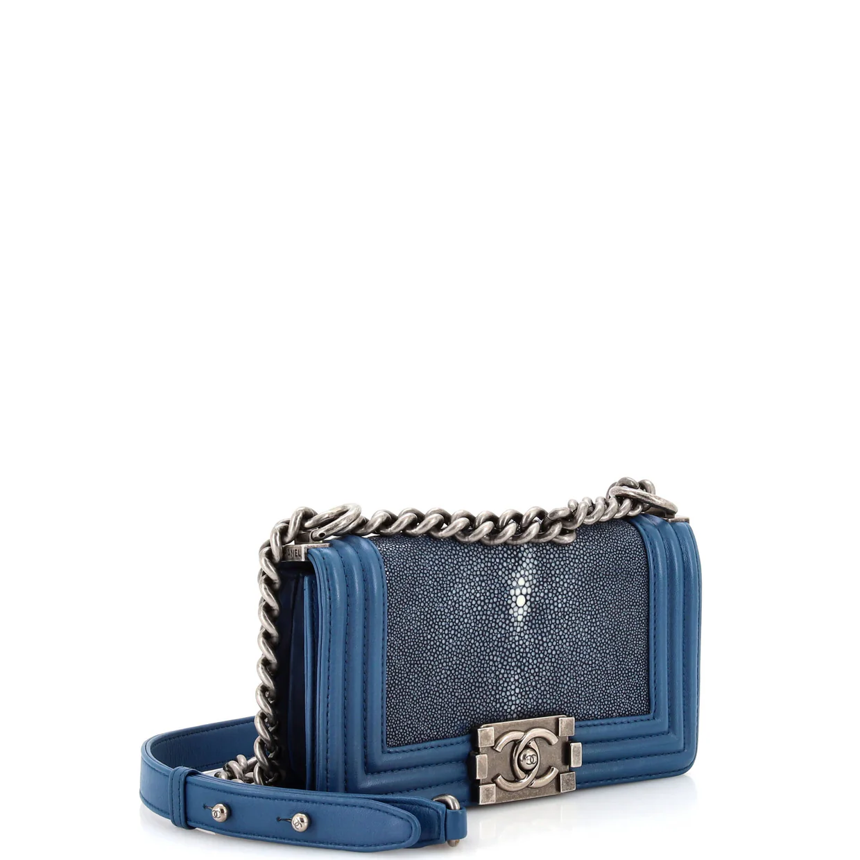 Boy Flap Bag Stingray Small - Deep Luxury
