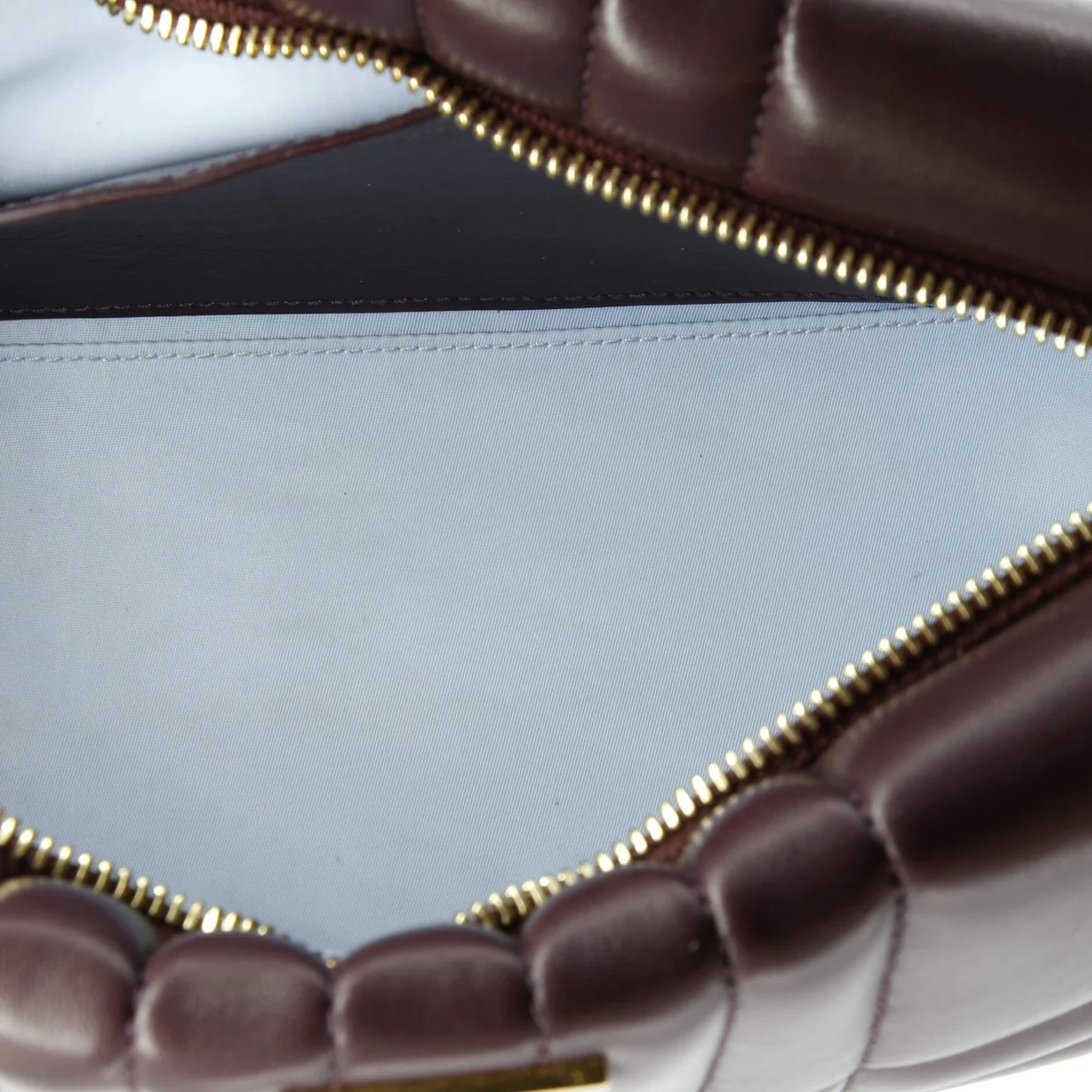 Lola Zip Shoulder Bag Quilted Leather Small - Deep Luxury