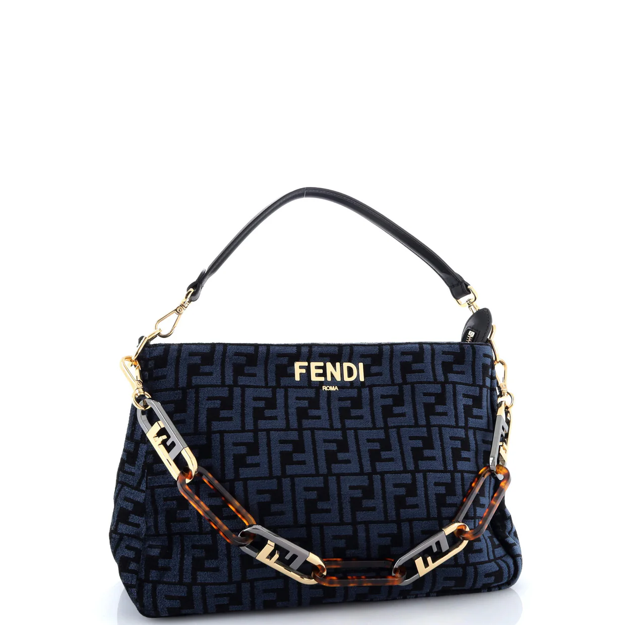 O'Lock Zip Shoulder Bag Zucca Chenille - Deep Luxury