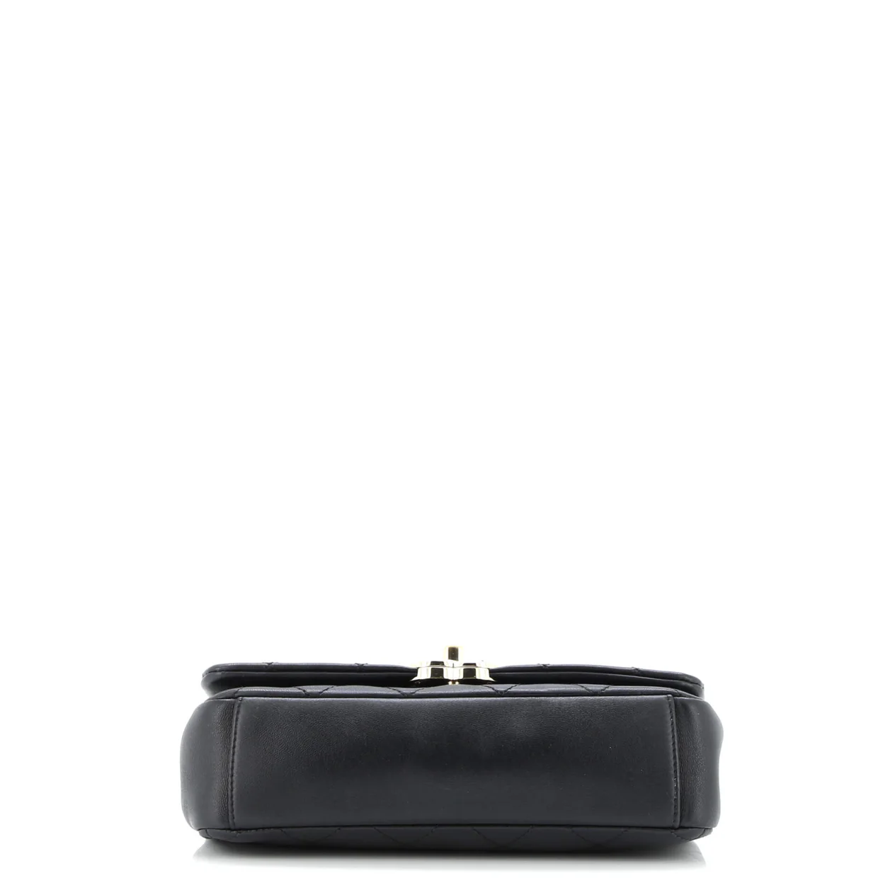 Twist Chain Enamel CC Flap Bag Quilted Lambskin Medium - Deep Luxury