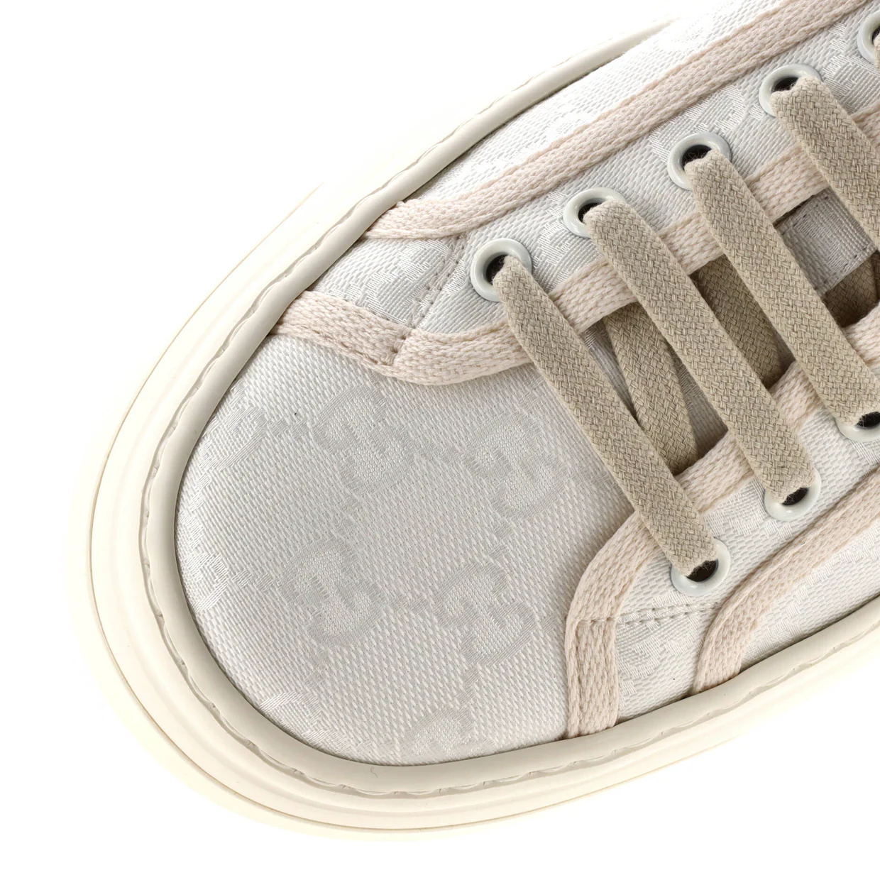 Women's 1977 Tennis Platform Sneakers GG Canvas - Deep Luxury