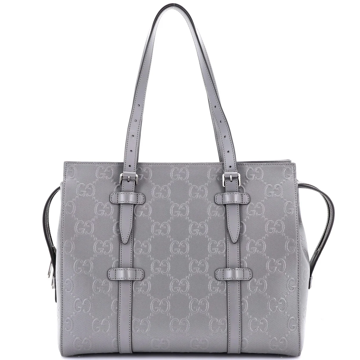 Tote Bag GG Embossed Perforated Leather - Deep Luxury