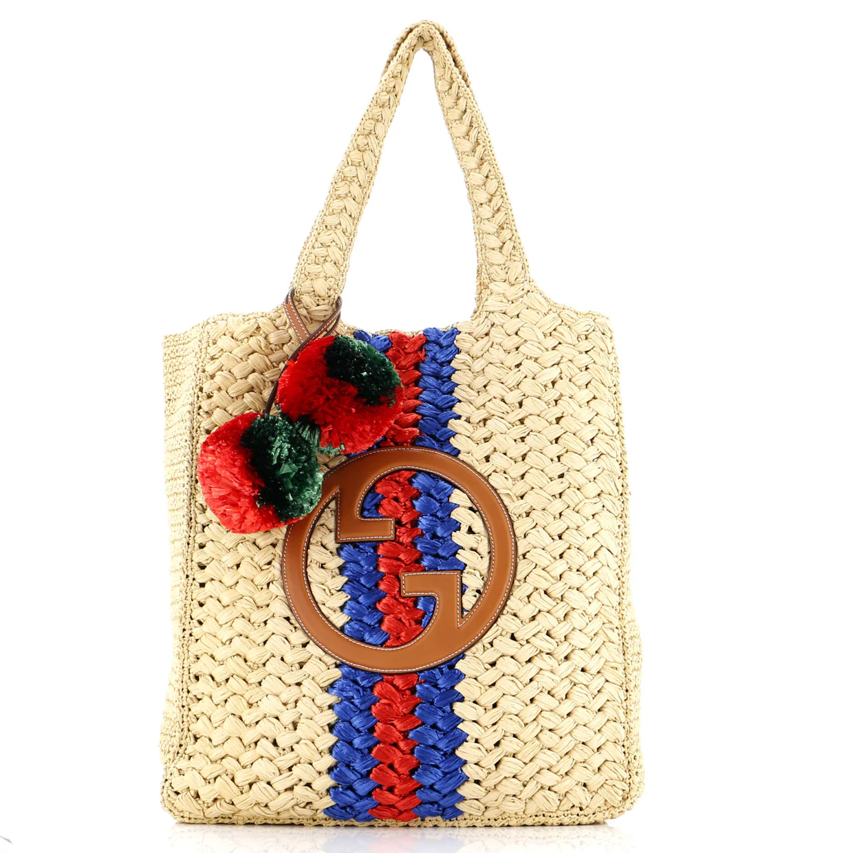Blondie NM Open Tote Raffia Small - Deep Luxury