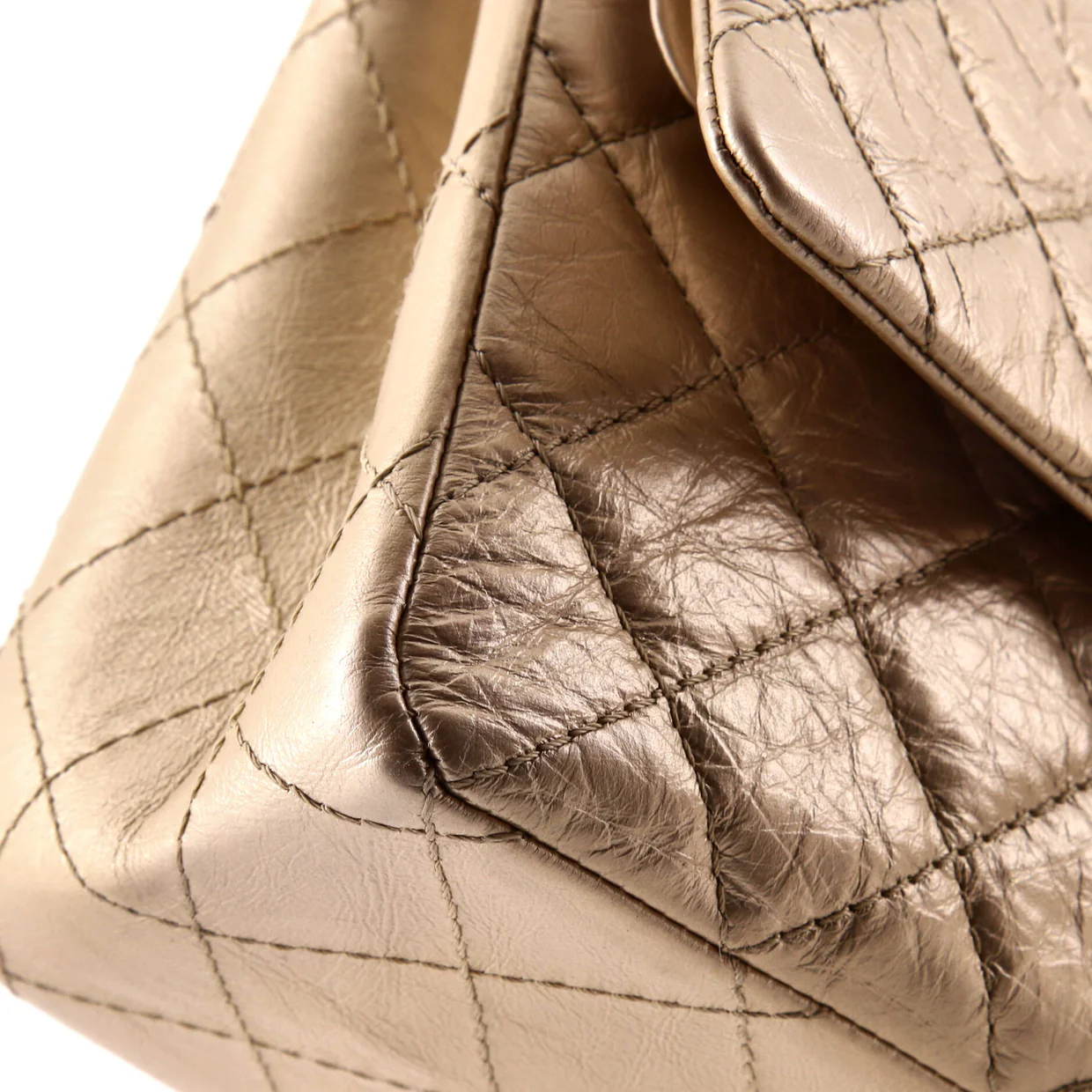 Reissue 2.55 Flap Bag Quilted Metallic Aged Calfskin 226 - Deep Luxury