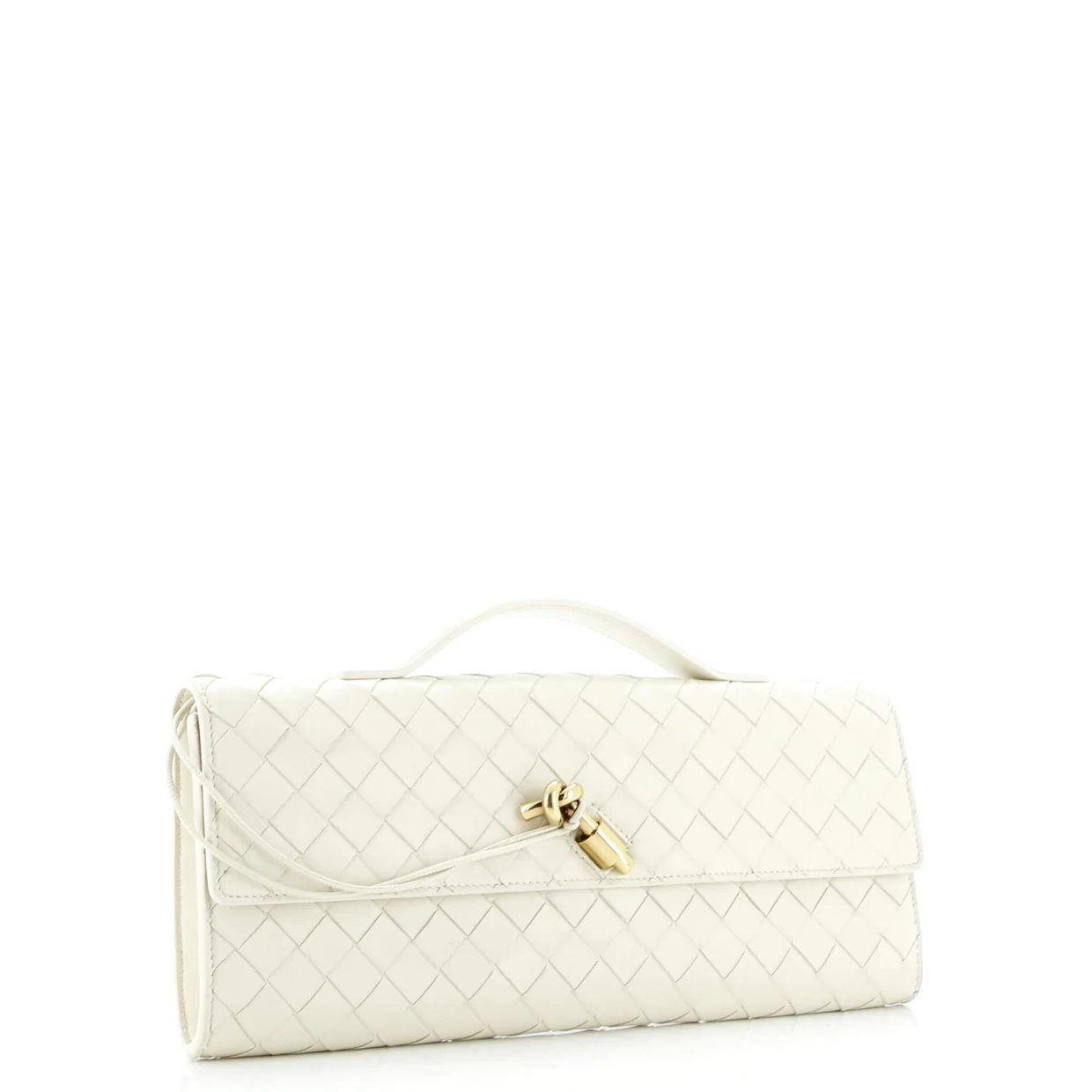 Andiamo Top Handle Clutch Intrecciato Nappa Long - Deep Luxury