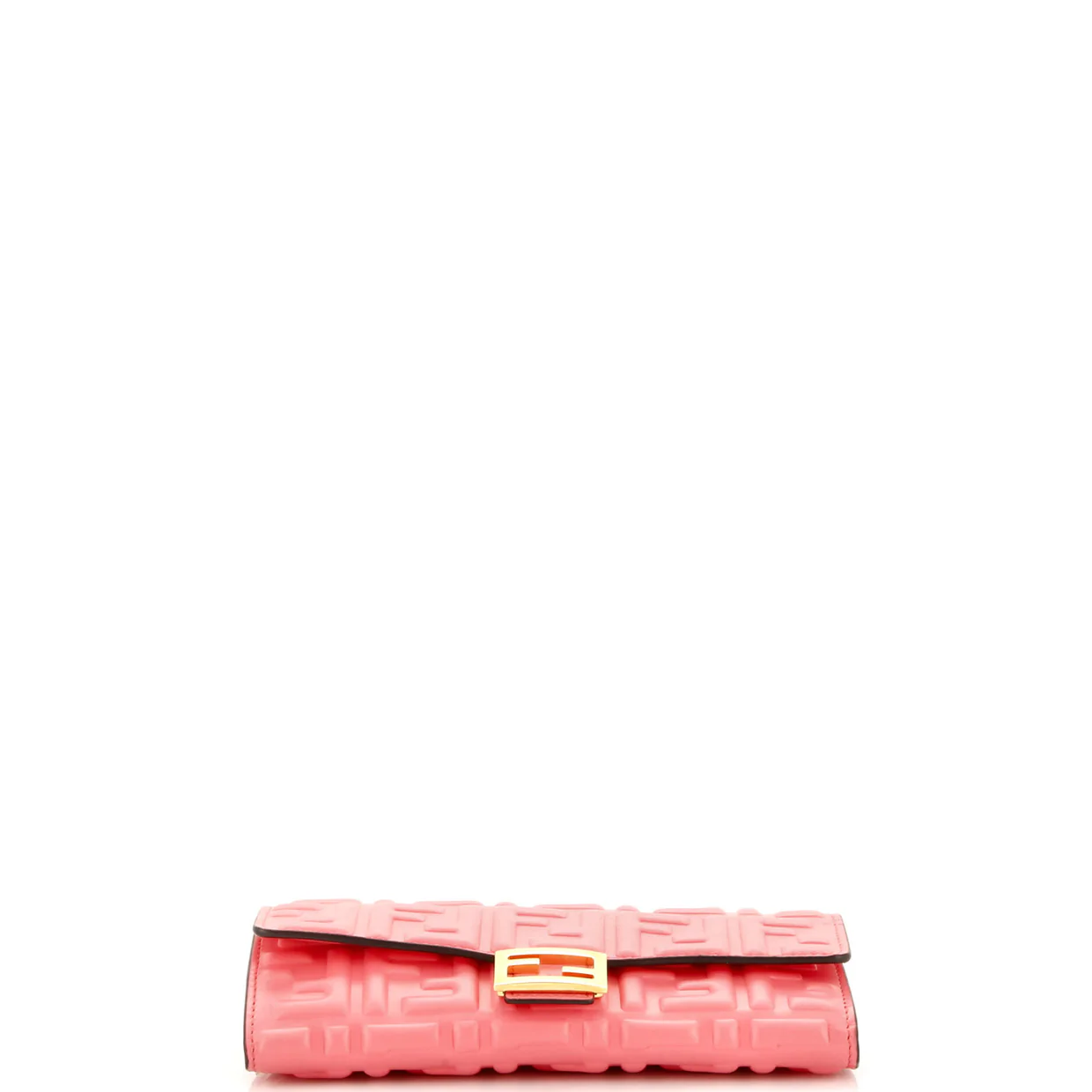 Baguette Continental Wallet on Chain Zucca Embossed Leather - Deep Luxury