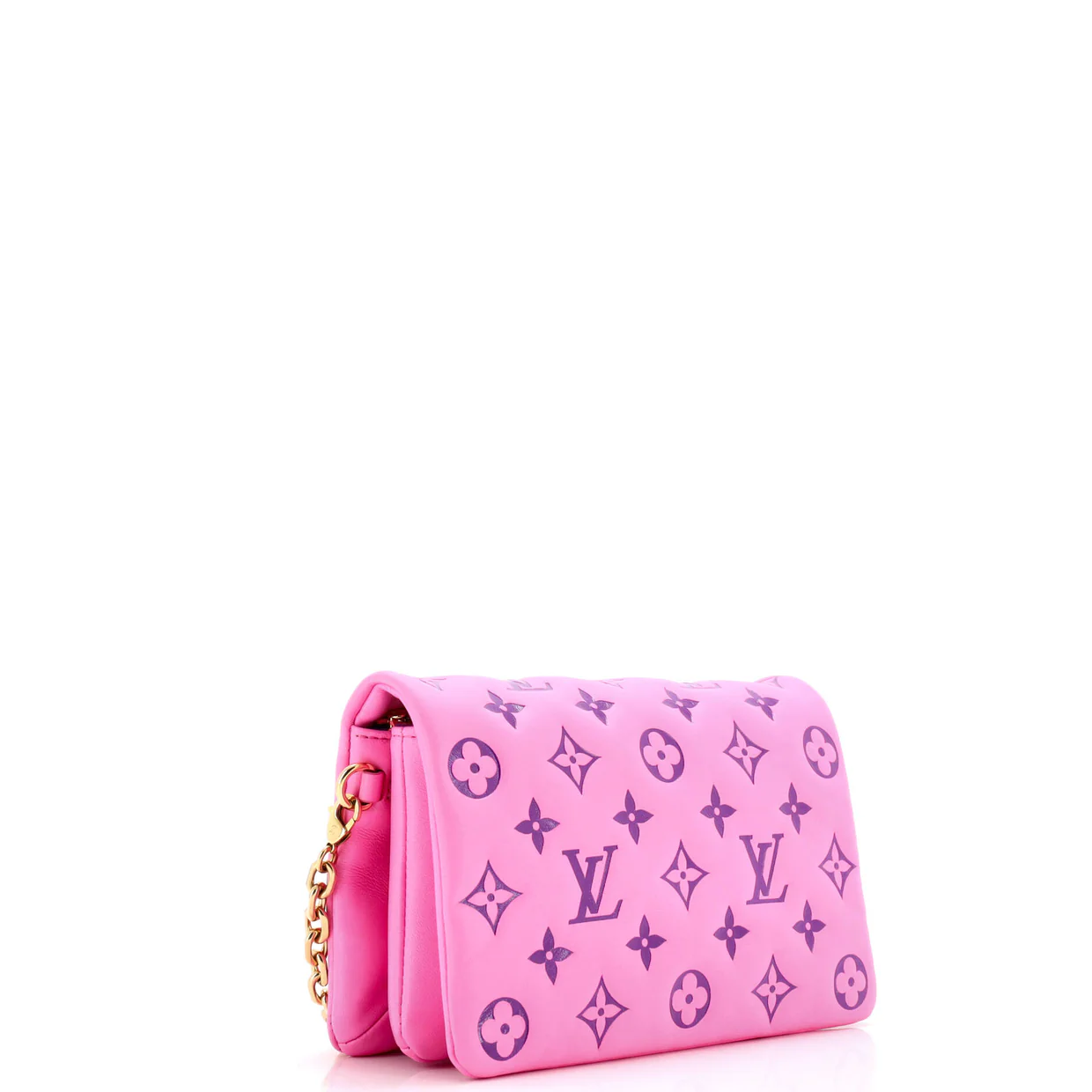 Coussin Pochette Monogram Embossed Lambskin - Deep Luxury