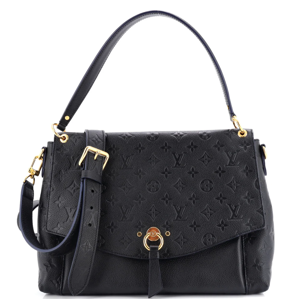 Blanche Handbag Monogram Empreinte Leather MM - Deep Luxury